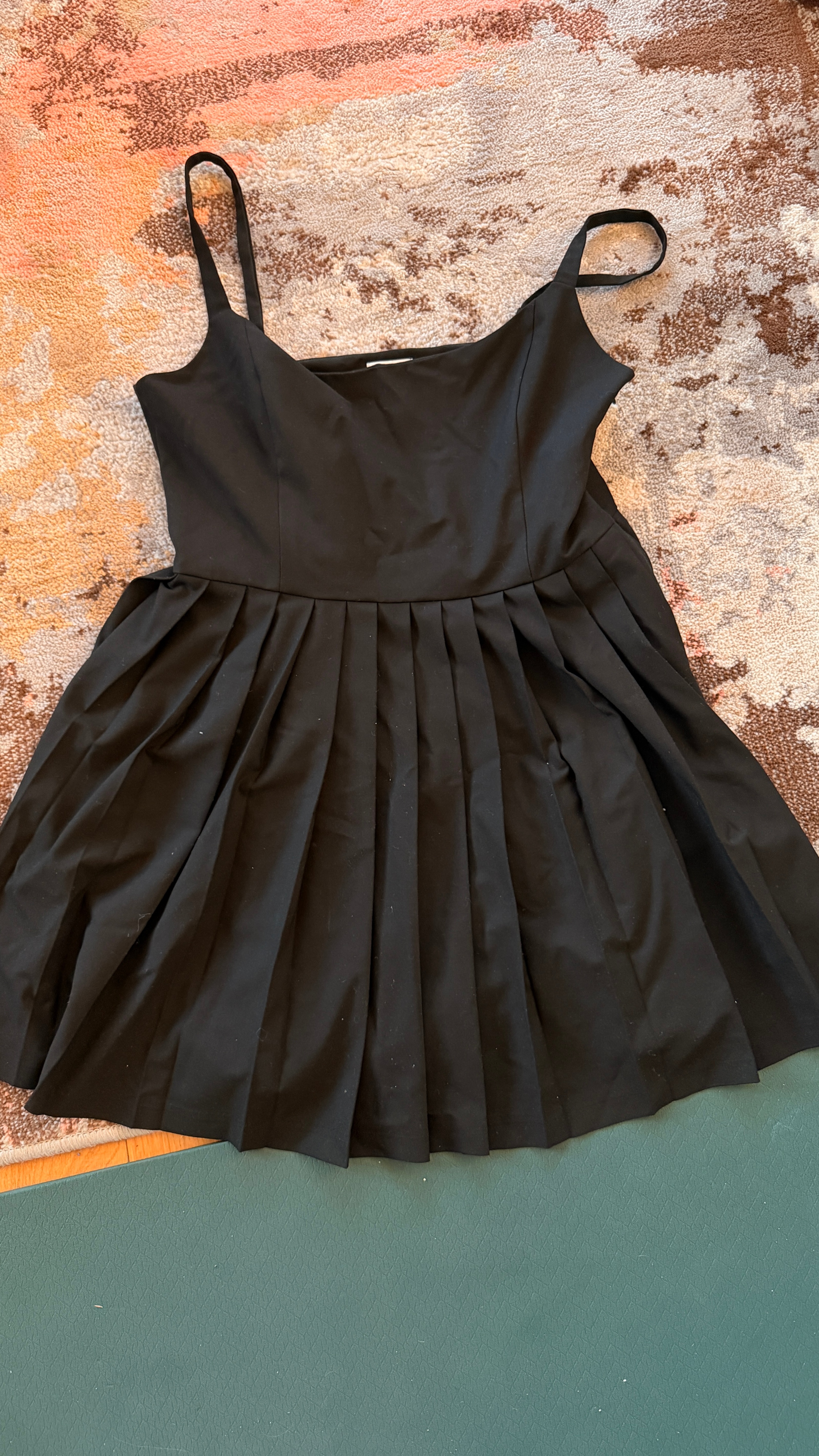 Sunday Best Black Pleated Dress