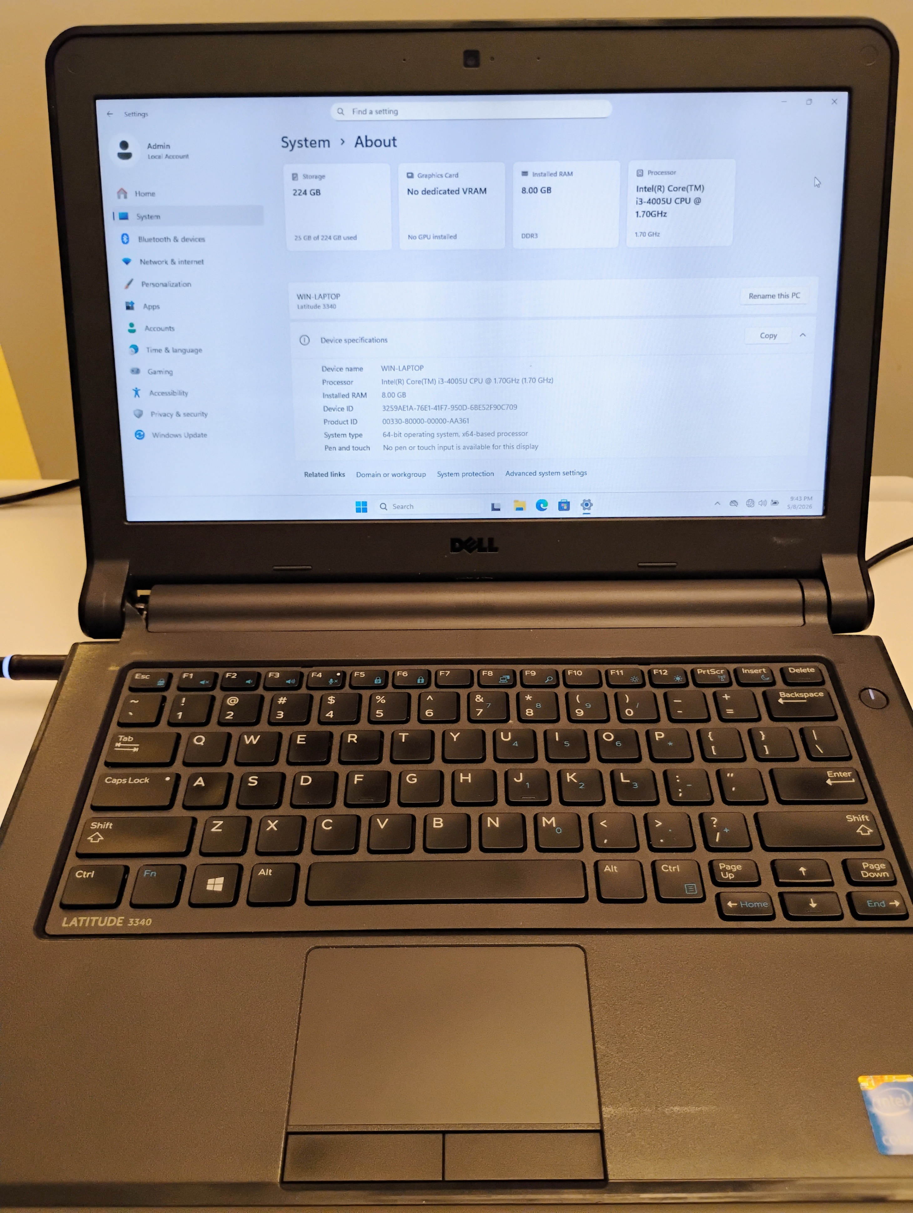 Dell Latitude 3340 laptop