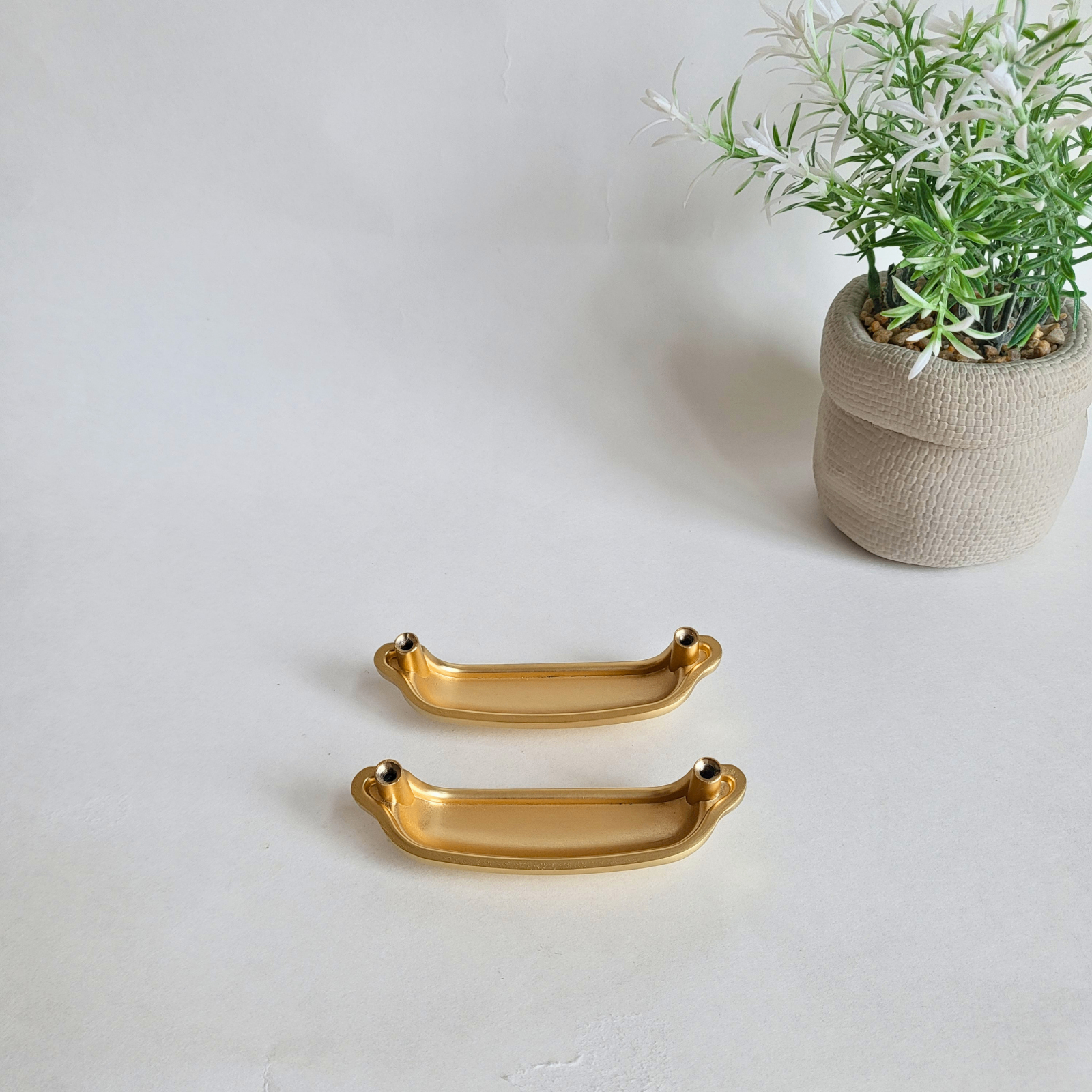 Just $5! - 2 Brushed Brass Cup Cabinet Handles - South Ajax - photo 3