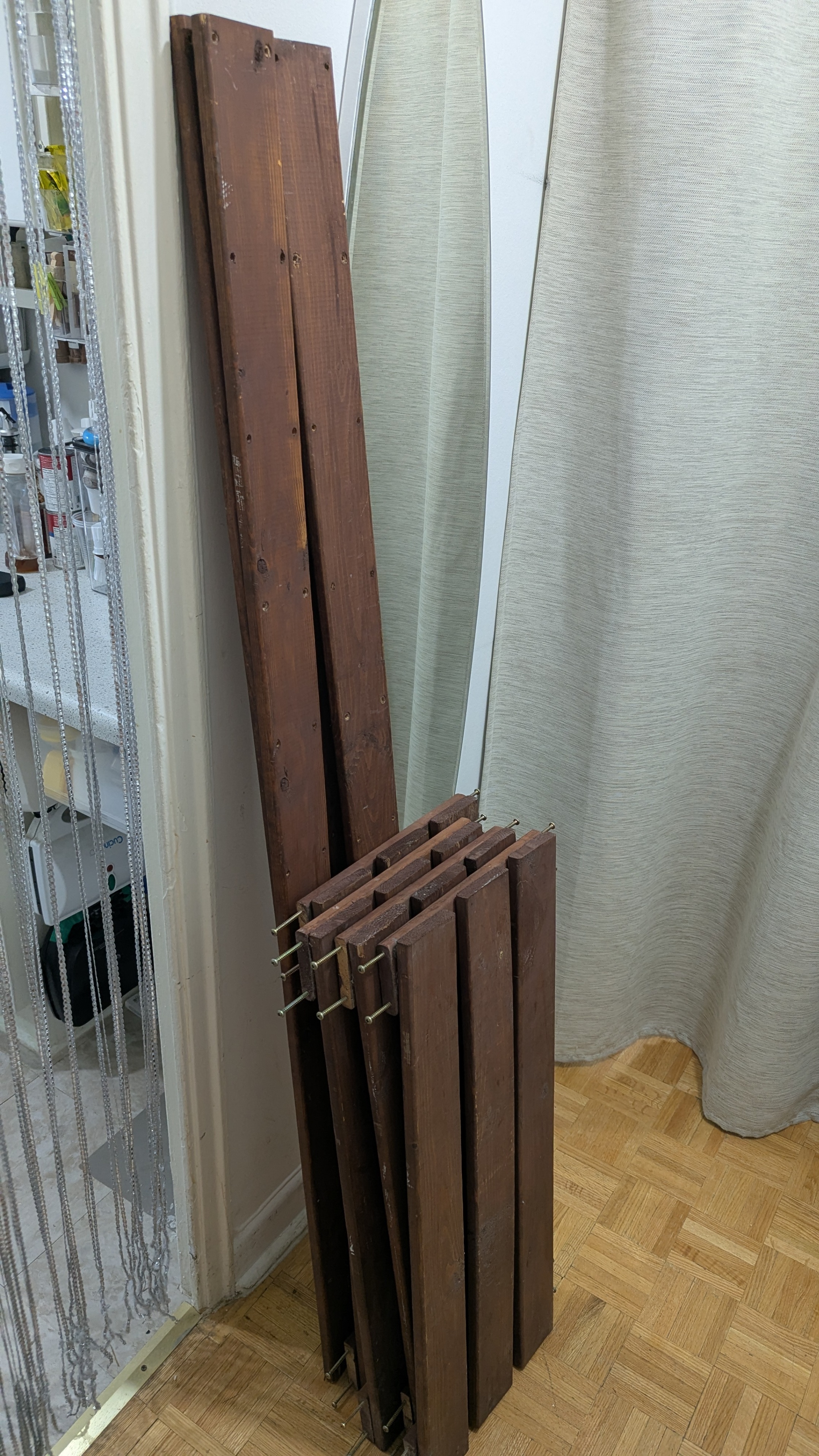 IKEA 4-Tier Storage Rack Solid Wood Pine Shelving Unit Organizer - photo 4