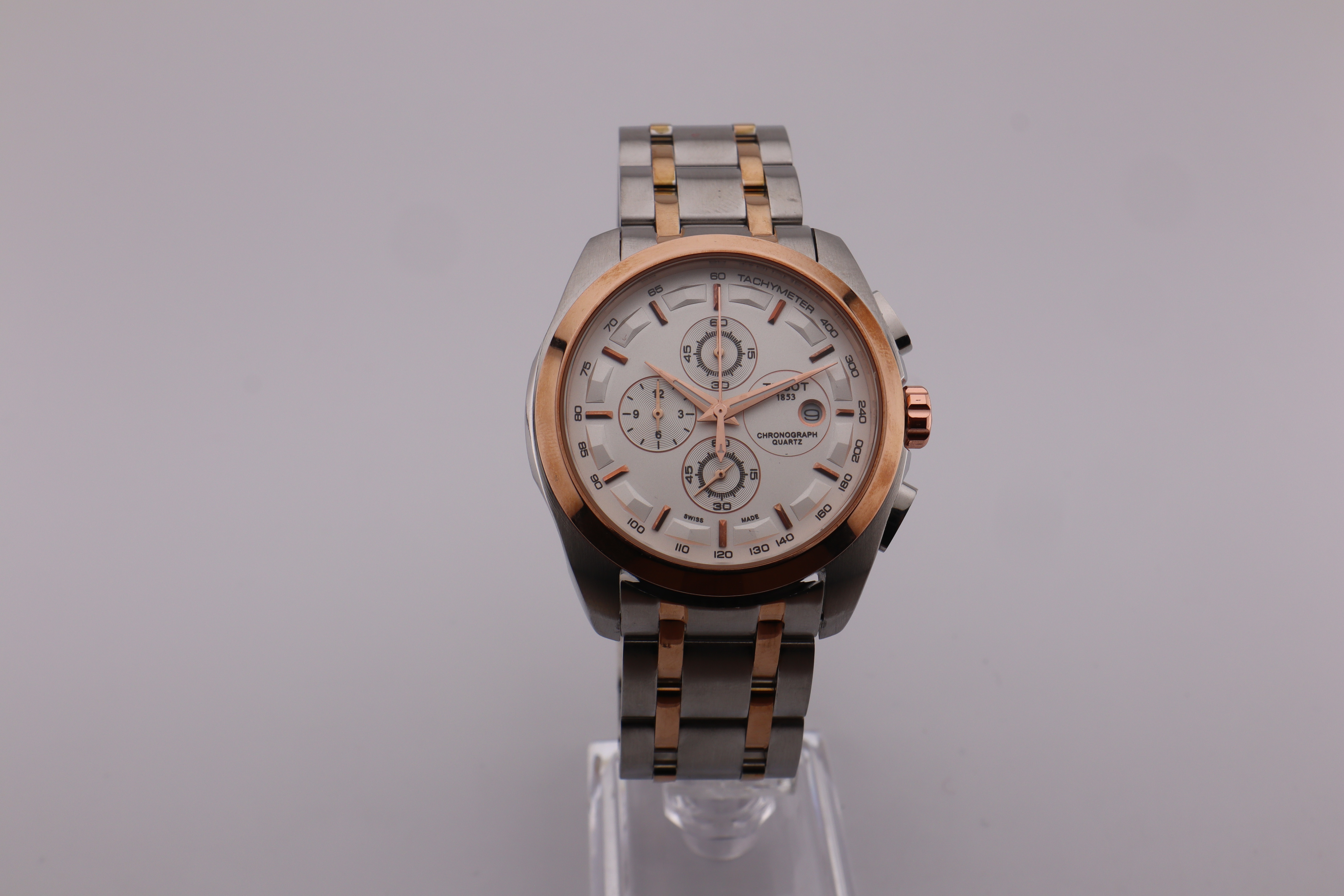 Tissot 1853 Couturier Tachymeter Chronograph Quartz Wrist Watch - photo 2