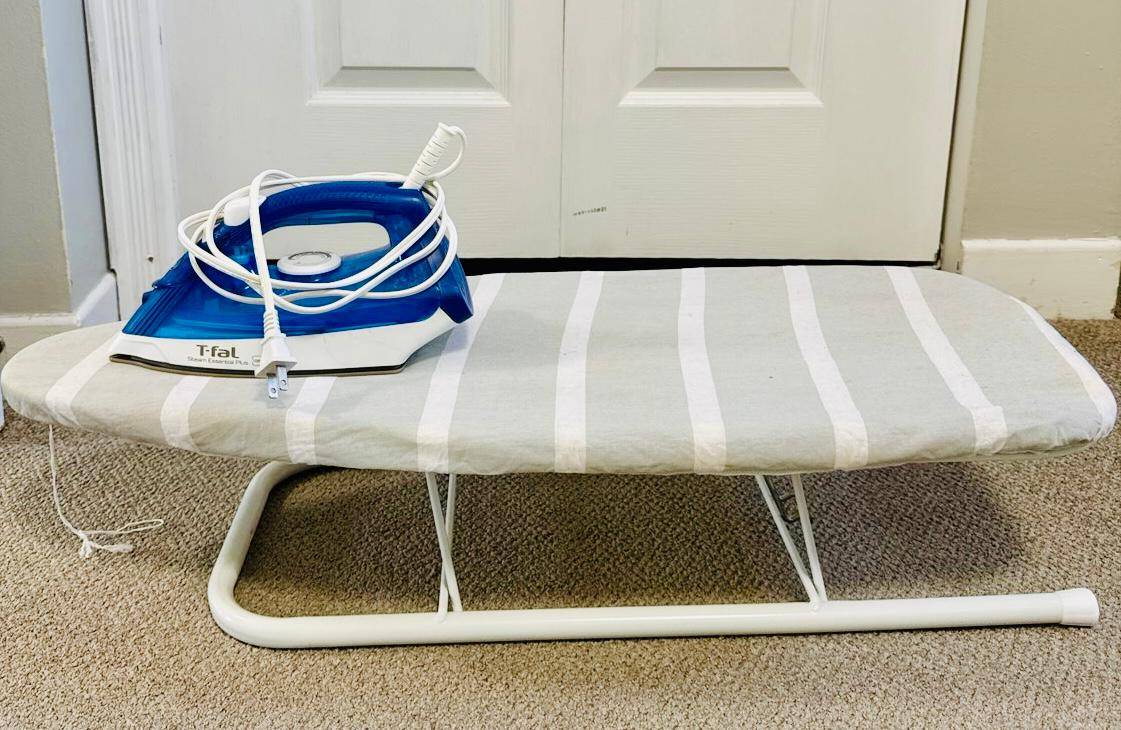 T-fal Steam Essential Plus Iron with Tabletop Ironing Board