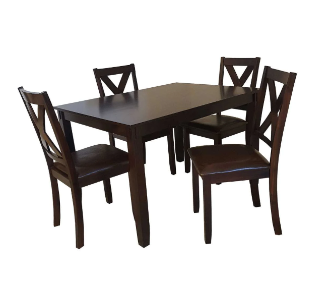Solid Wood Dining Table with 4 Chairs - New in box - photo 2
