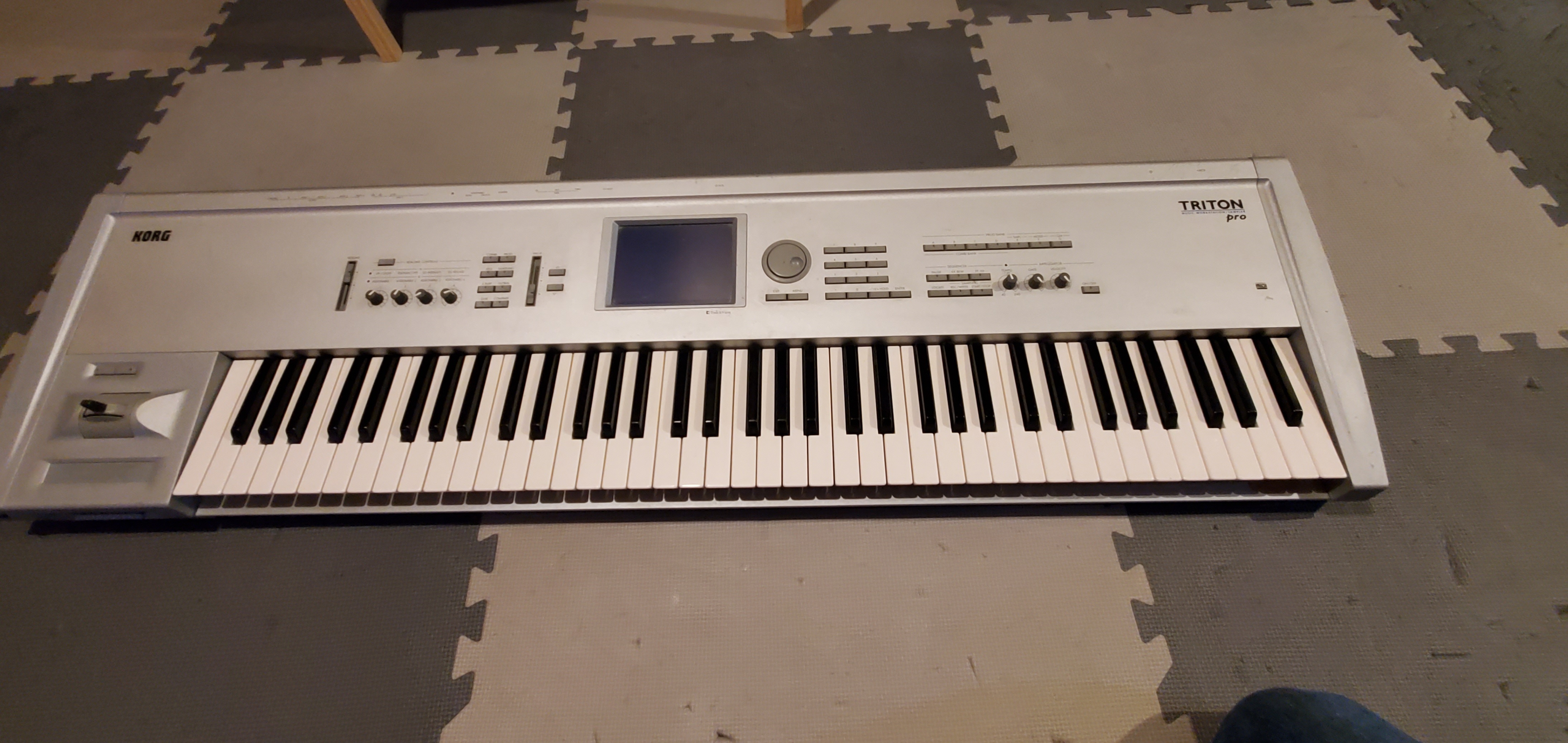 Korg Triton Pro (61-key) w/ audio/midi interfaces, cables & PC