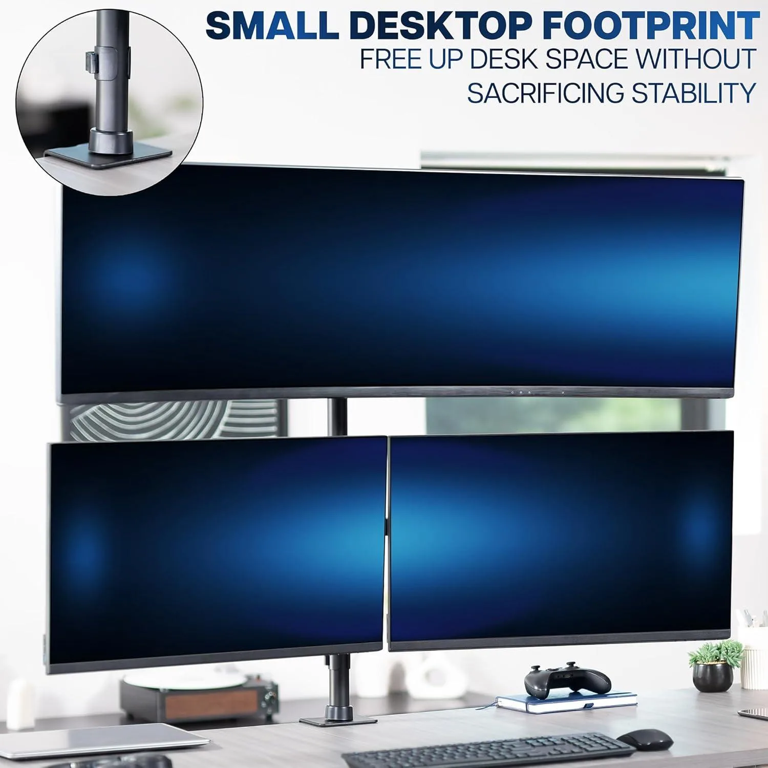 New VIVO Triple Monitor Extra Tall Desk Mount - photo 4