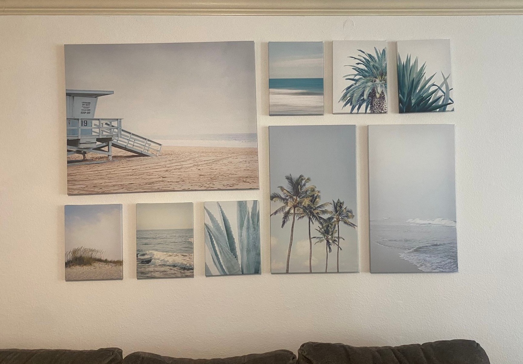Large printed IKEA landscape canvas paintings GRÖNBY (9 pieces)