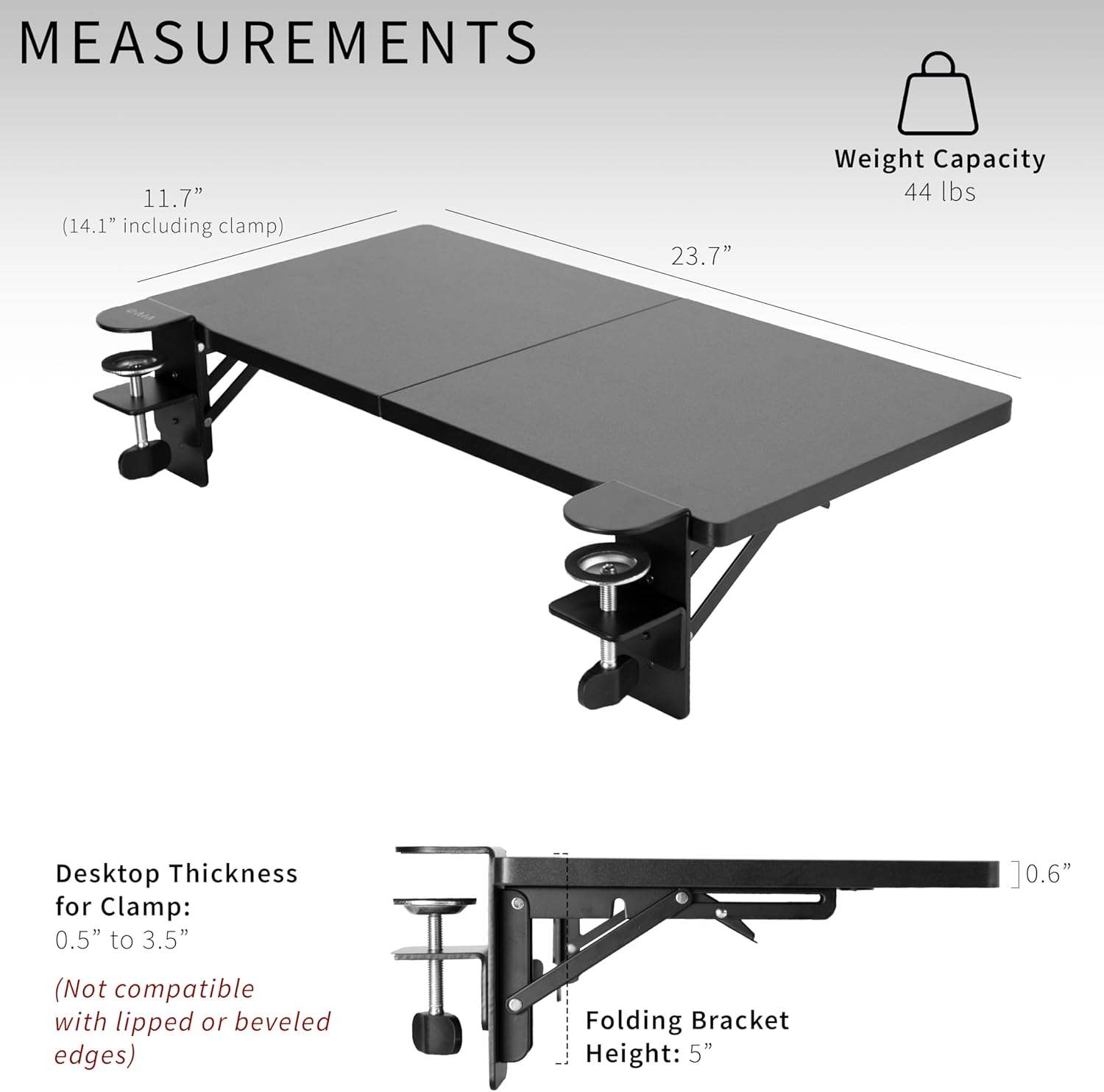 New  VIVO Clamp-on Desk Extender - photo 2