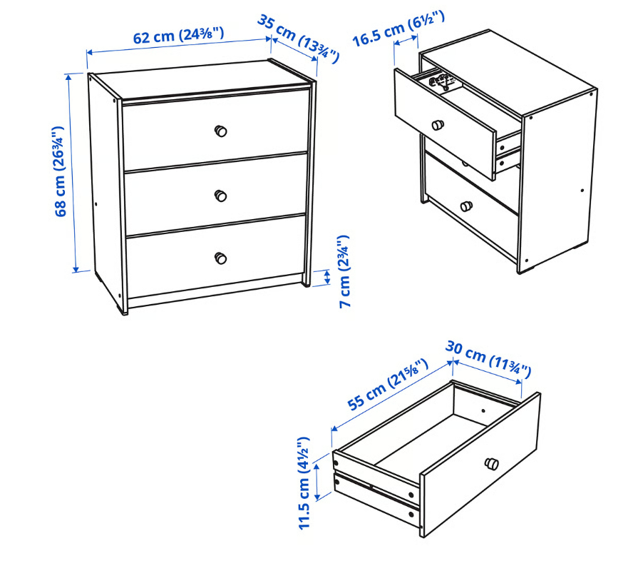 3-drawer dresser - photo 5
