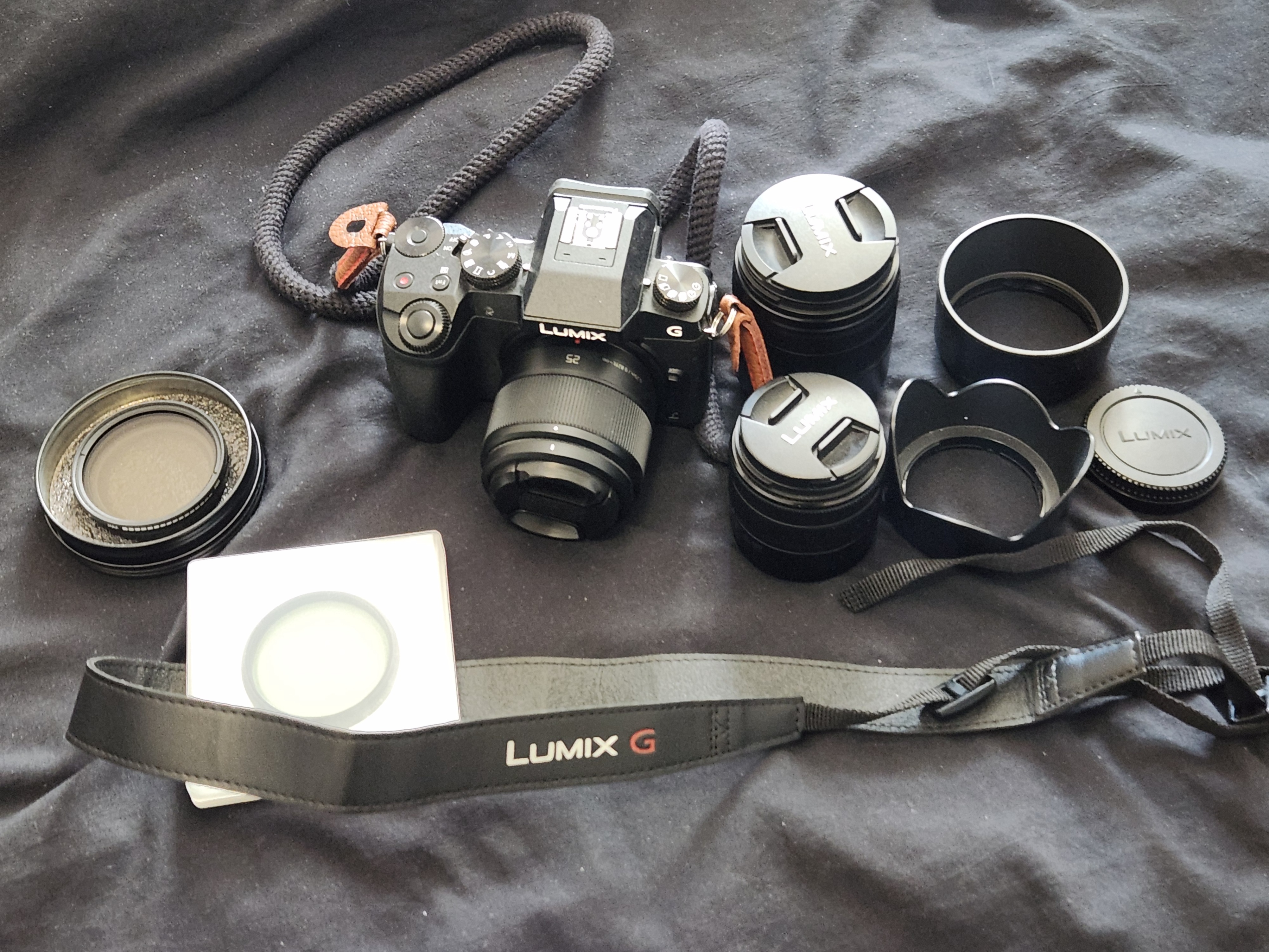 Panasonic Lumix G7 Camera Kit with Lenses and Filters