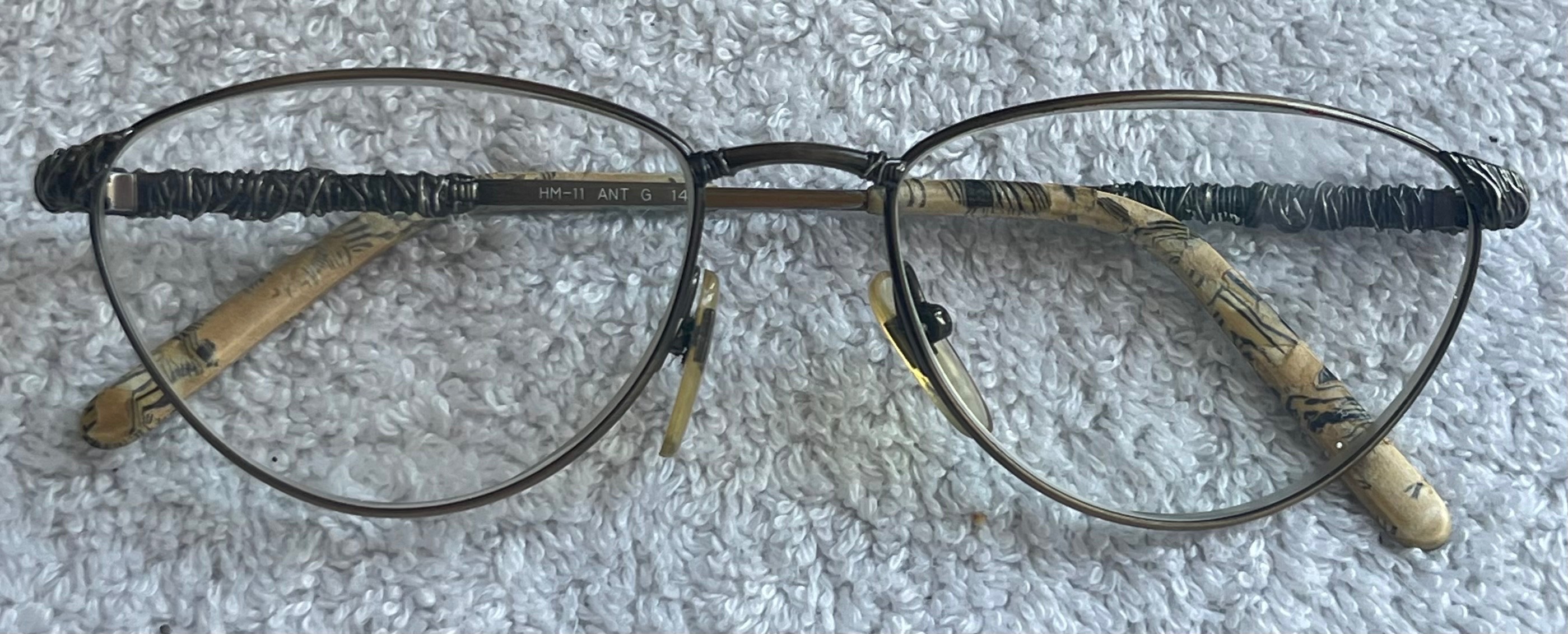 Vintage Hanae Mori Heavy Metal Designer Frames (HM-11) - photo 2