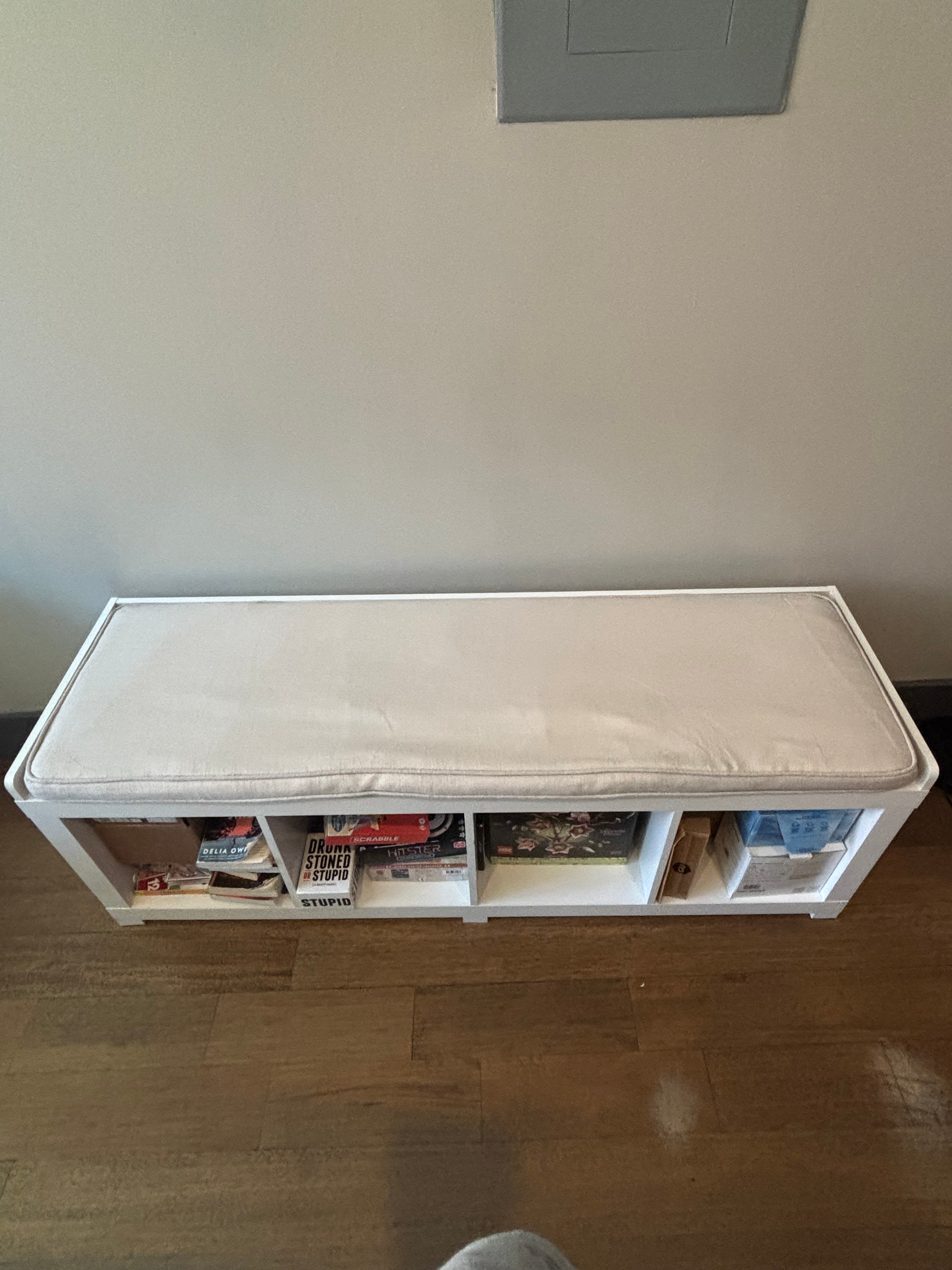 Better Homes & Gardens White 4 Cube Storage Bench - photo 3