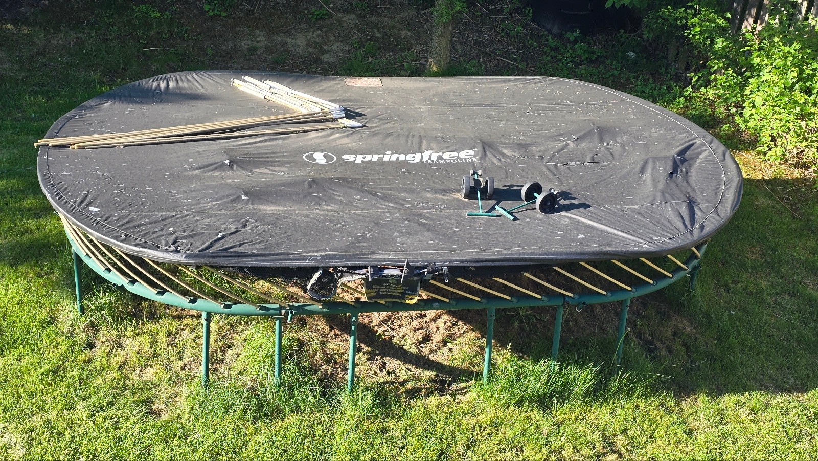 Springfree Trampoline 8ft x 13ft + Cover + Wheels