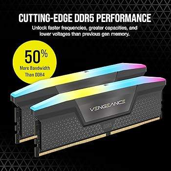 (Trade)CORSAIR Vengeance RGB DDR5 RAM 48GB (2x24GB) 7000MHz CL40