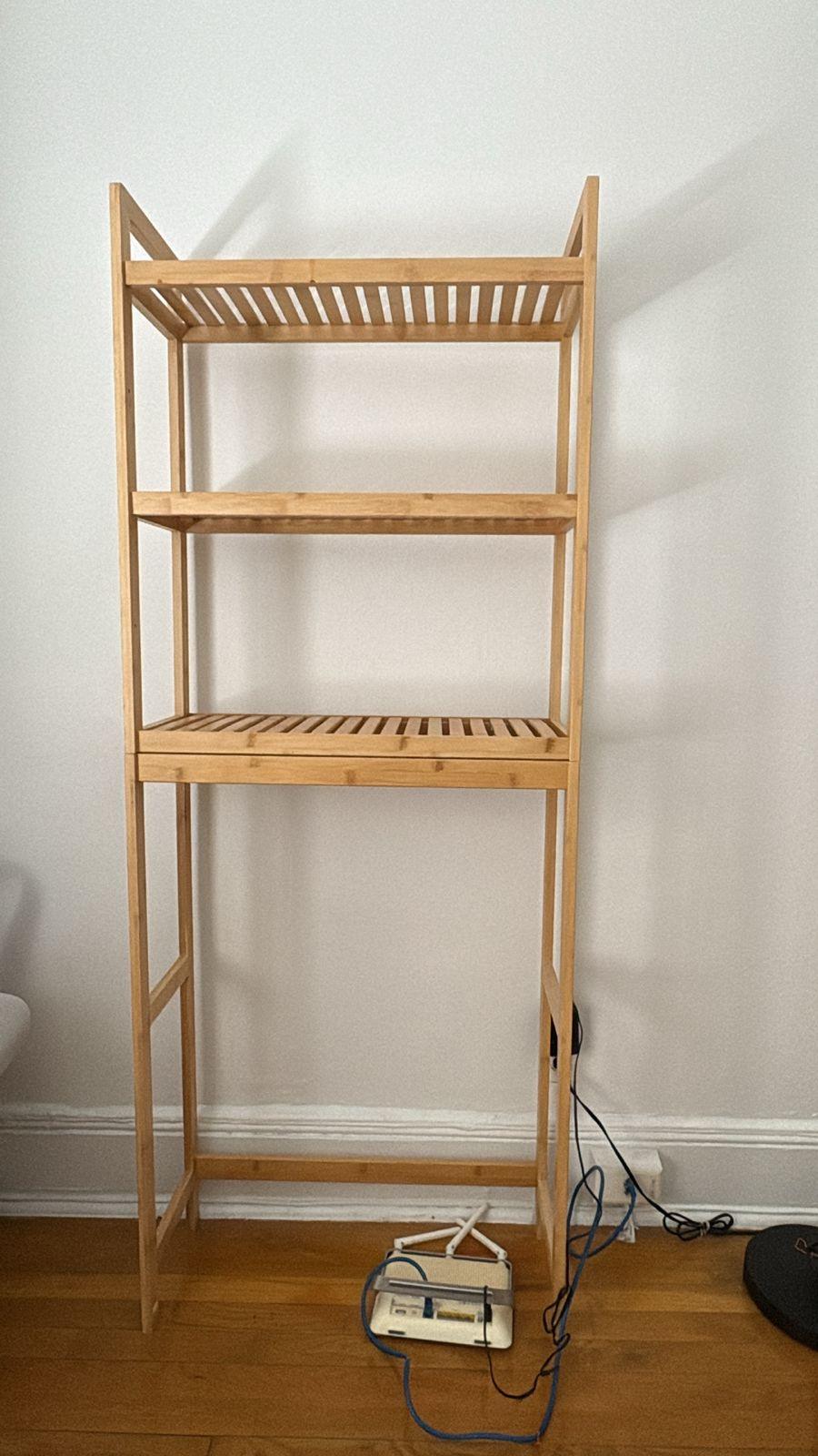 Bamboo Over-the-Toilet Shelf Unit