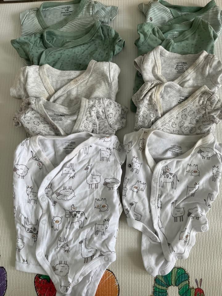 Carter baby 10 side snap onesies bundle