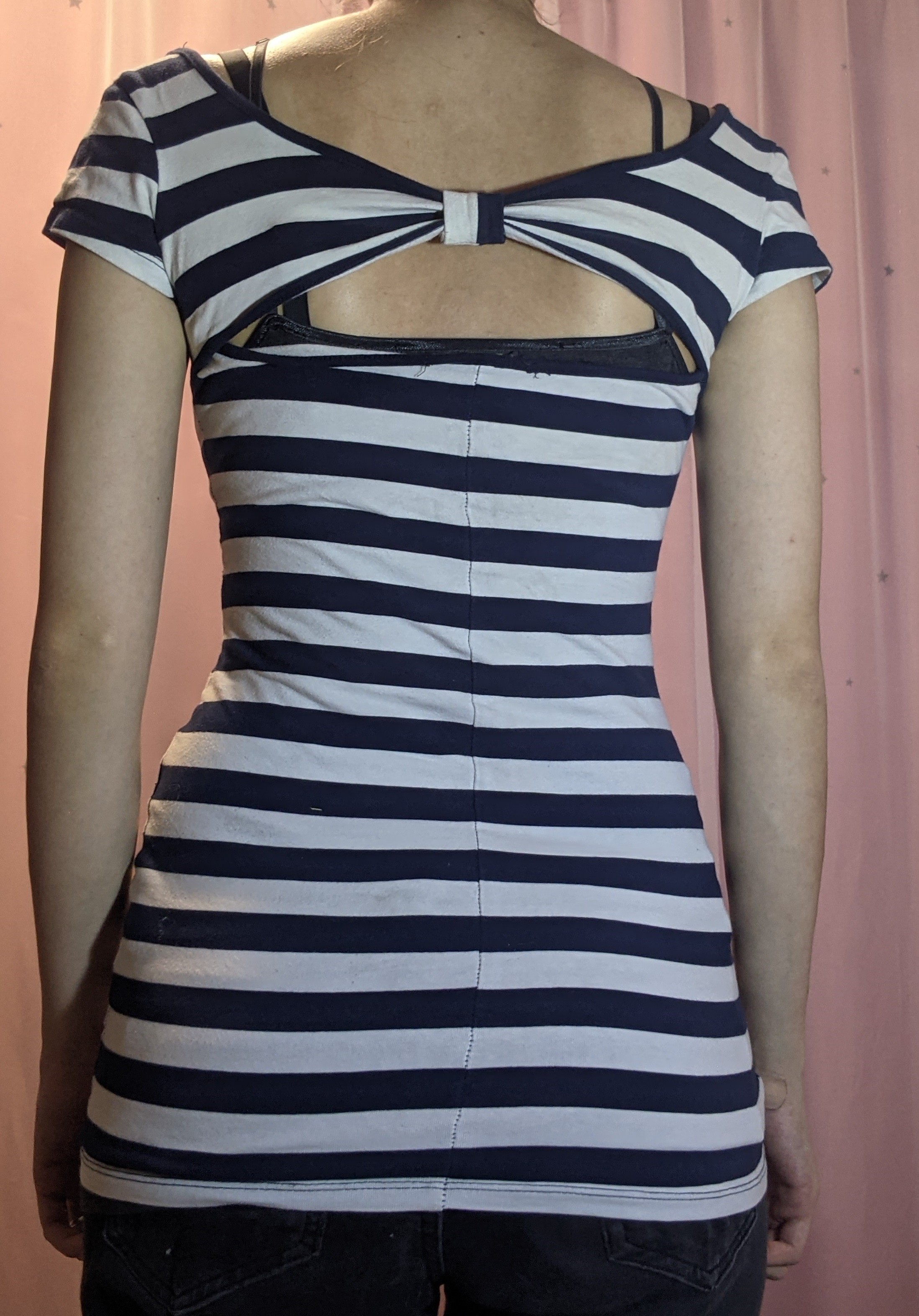 Striped back bow shirt - photo 4