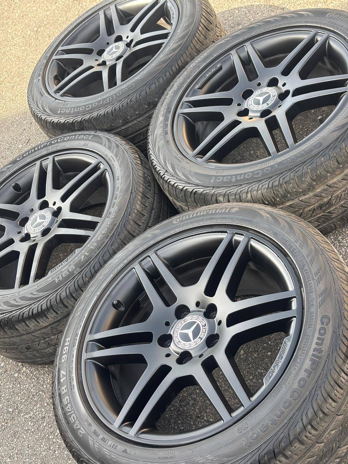OEM 17”Mercedes AMG(5x112)+Continentals-CLA/ E/ C/ A/ B Class