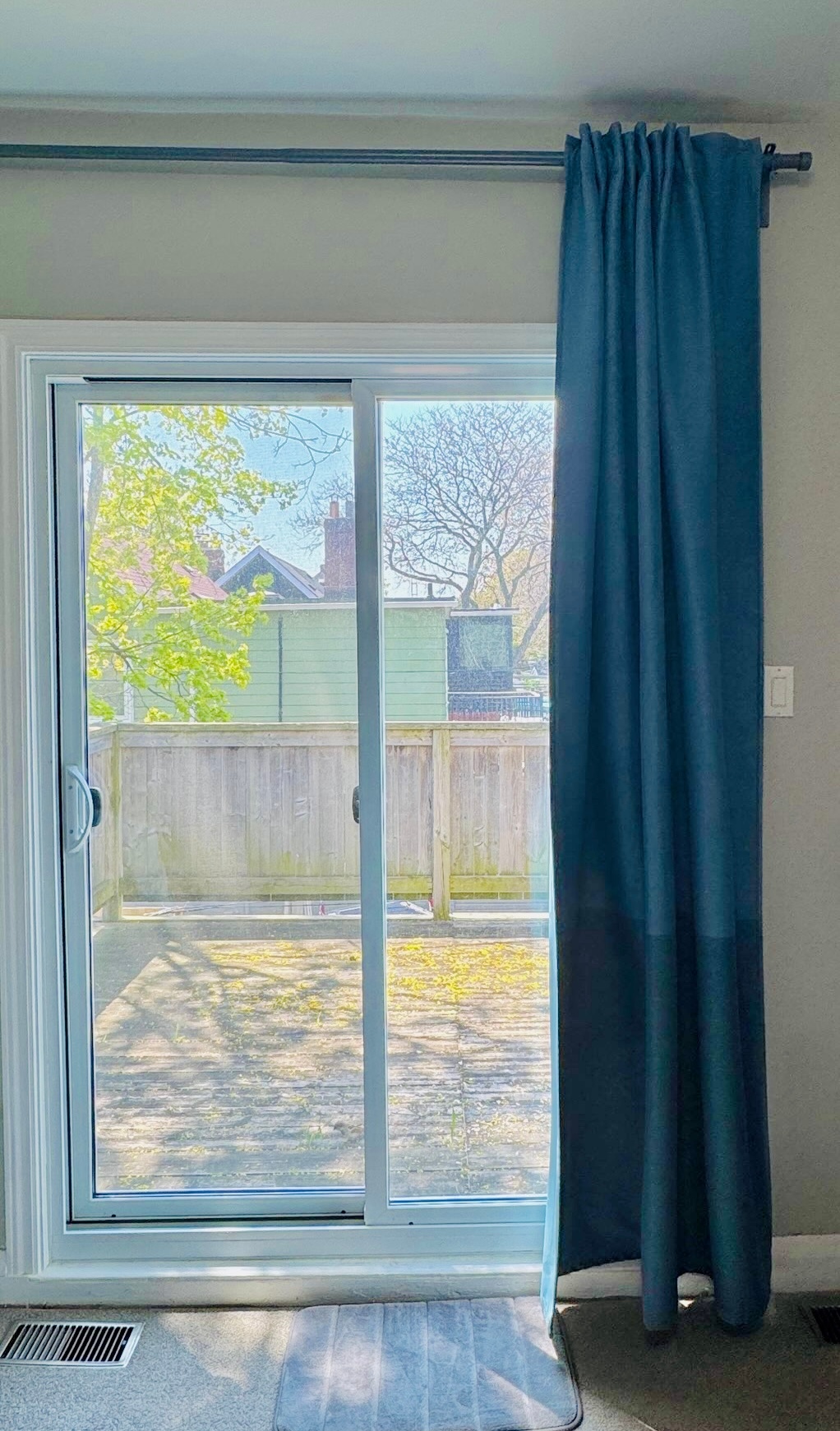 Two-tone grey blackout curtain & Two-tone blue blackout curtains - photo 3