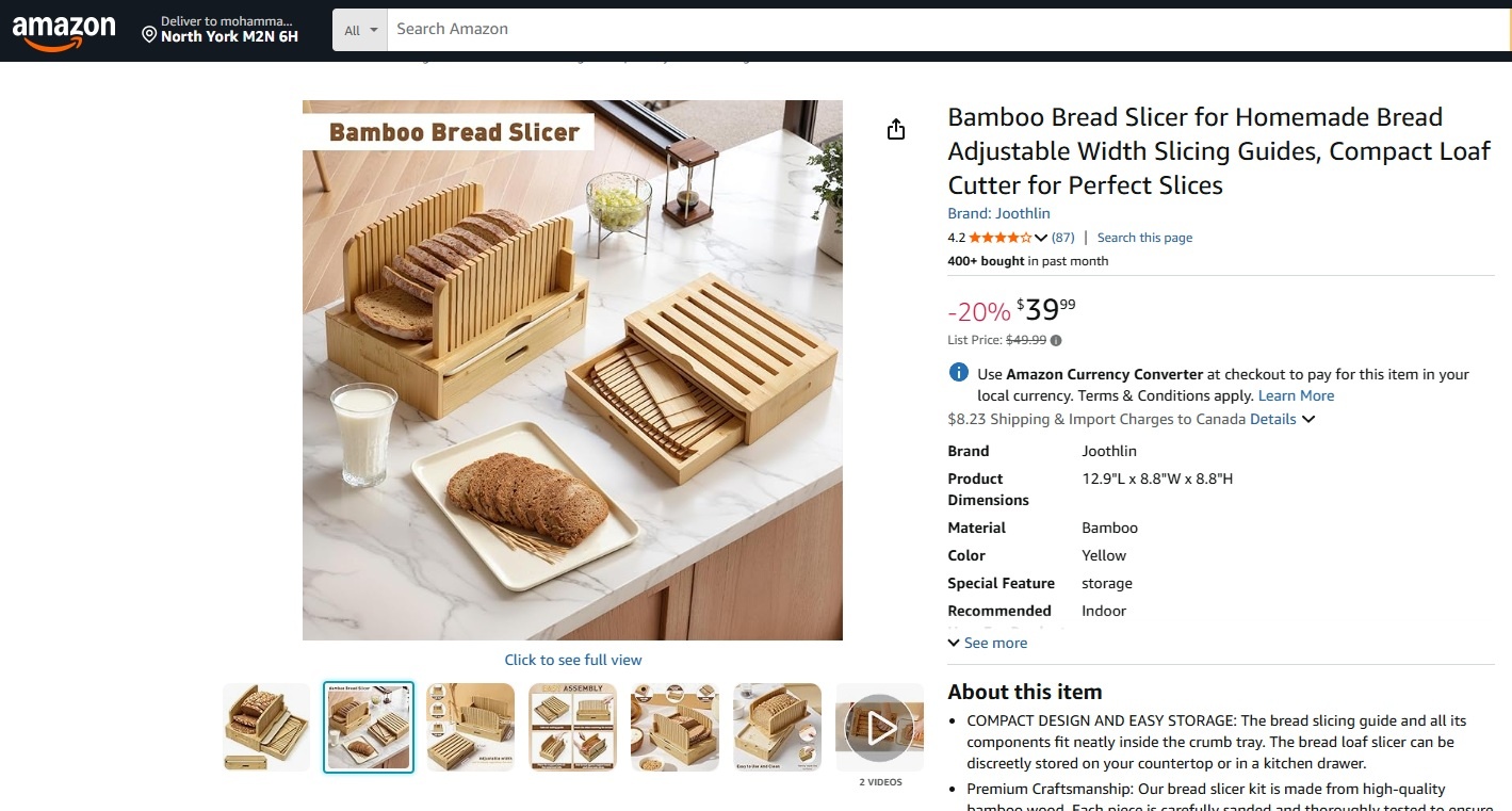 Bamboo Bread Slicer for Homemade Bread - photo 4