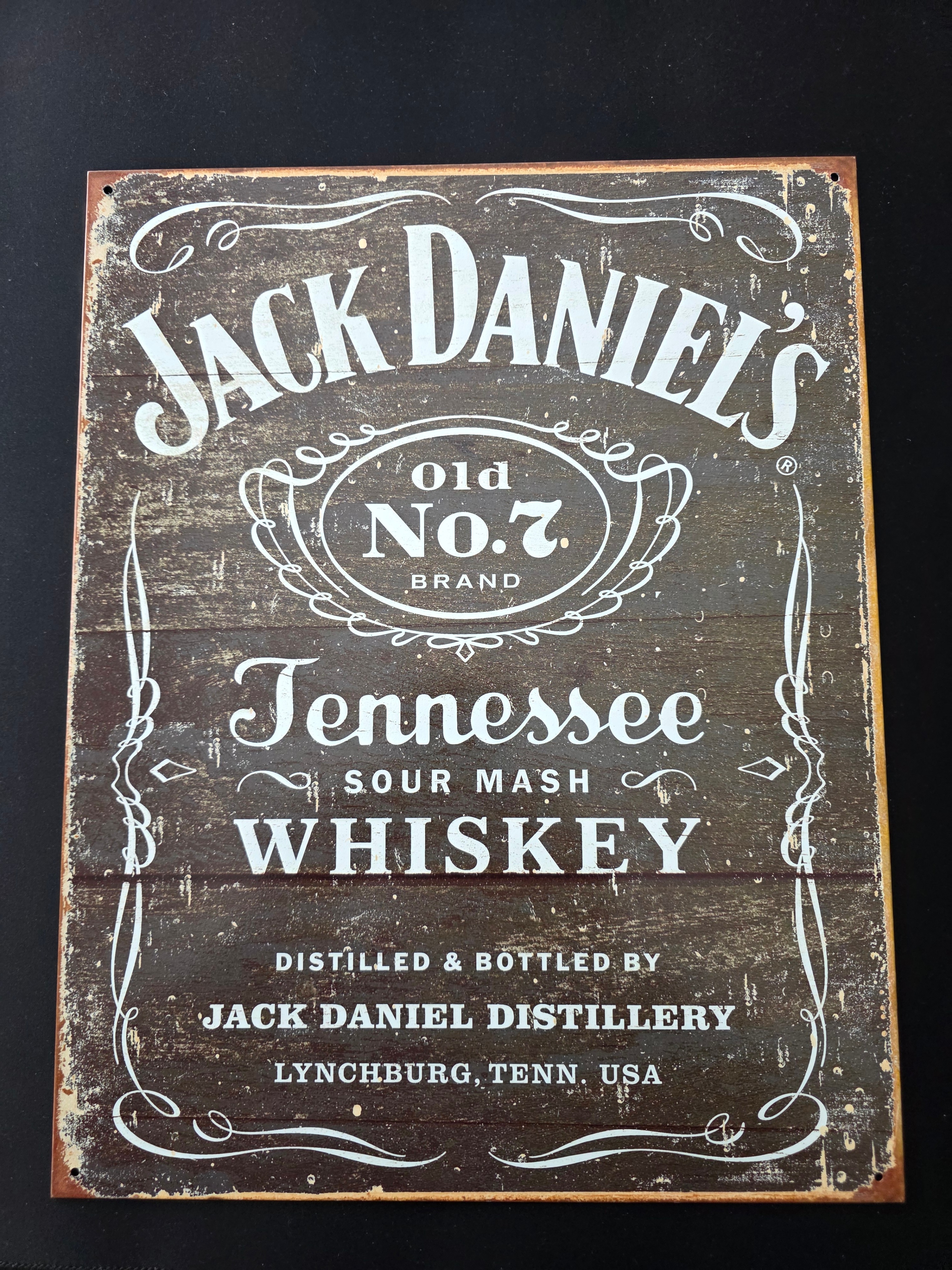 Vintage‐Style Jack Daniel’s Metal Sign – 16" × 12.5"