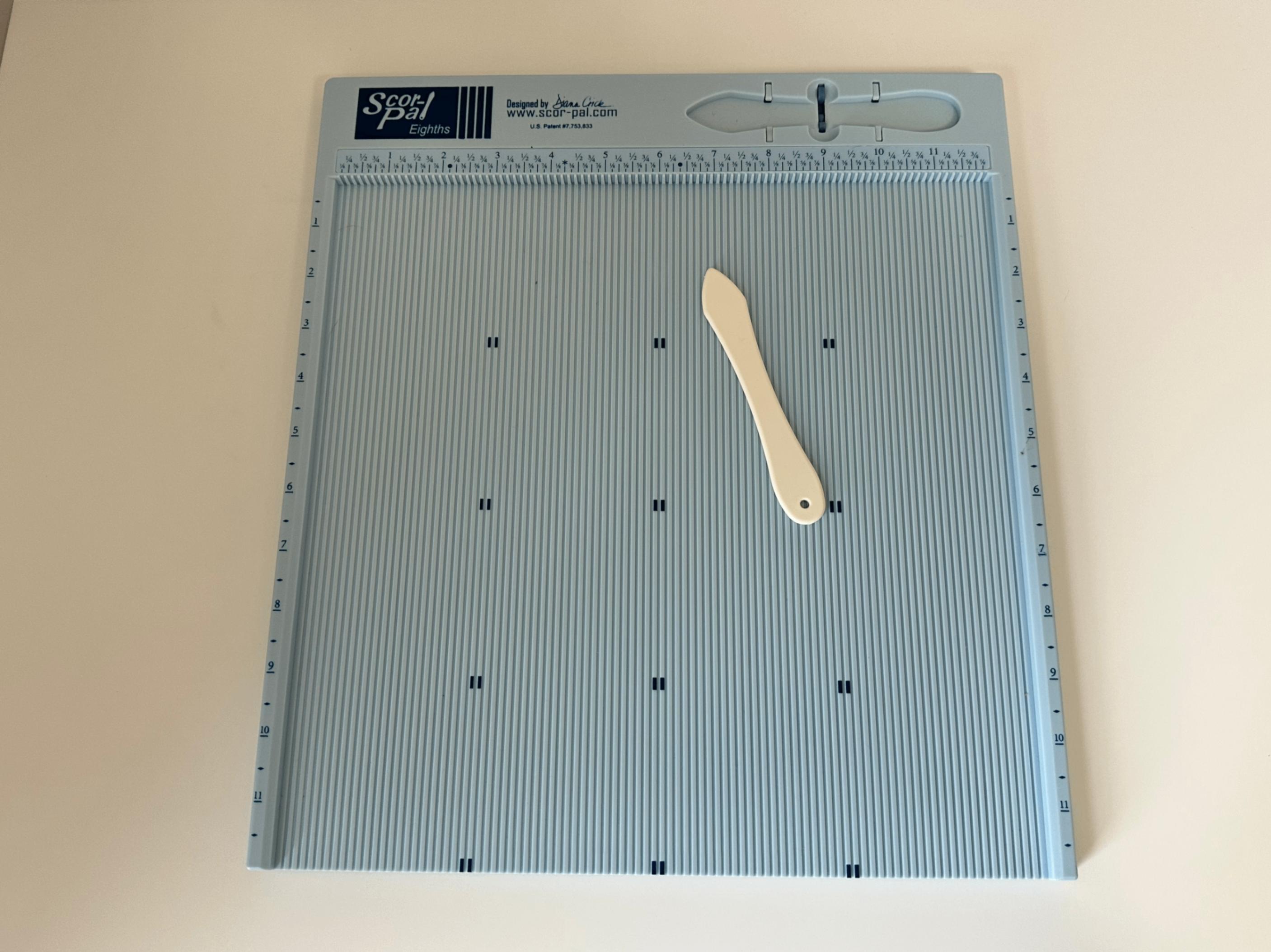 Scor-Pal Eighths Measuring and Scoring Board, 12x12inch - photo 2