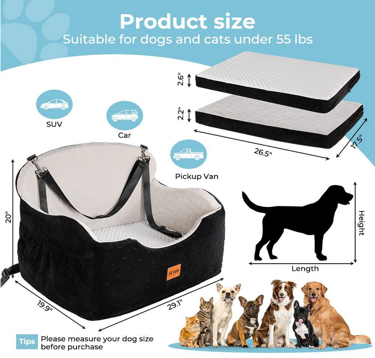 Large Dog Car Seat/Bed (New) - photo 4