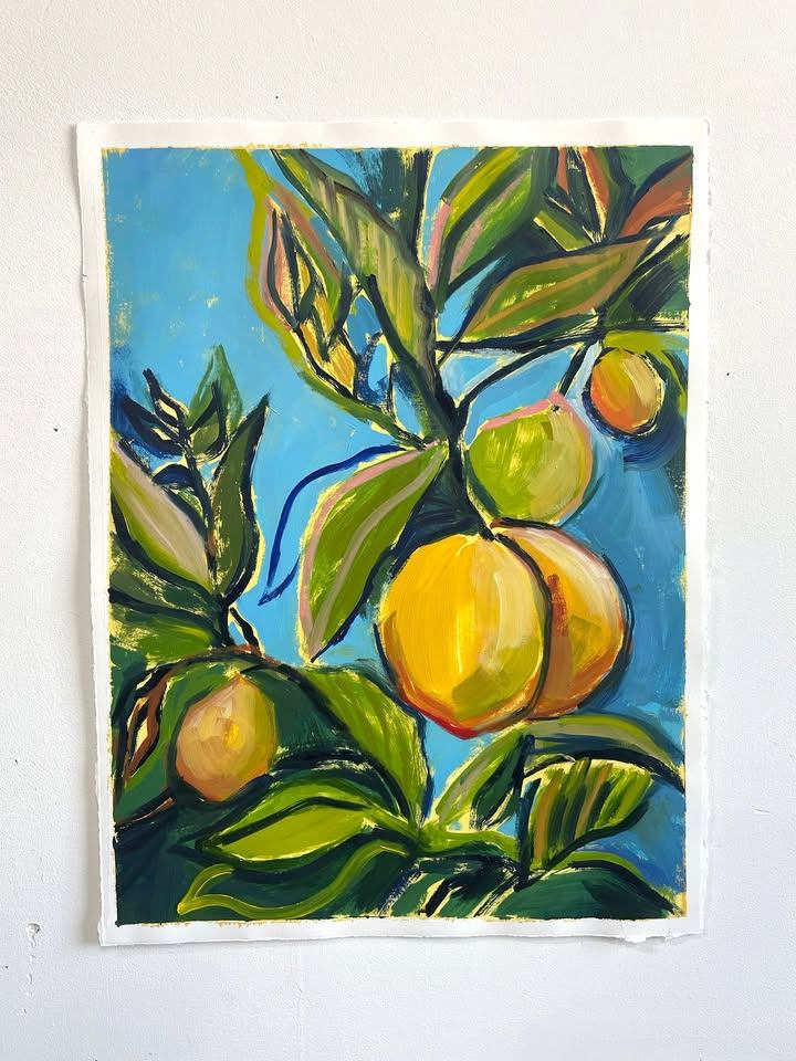 Aegean-inspired Oil Paintings of Lemons - photo 4