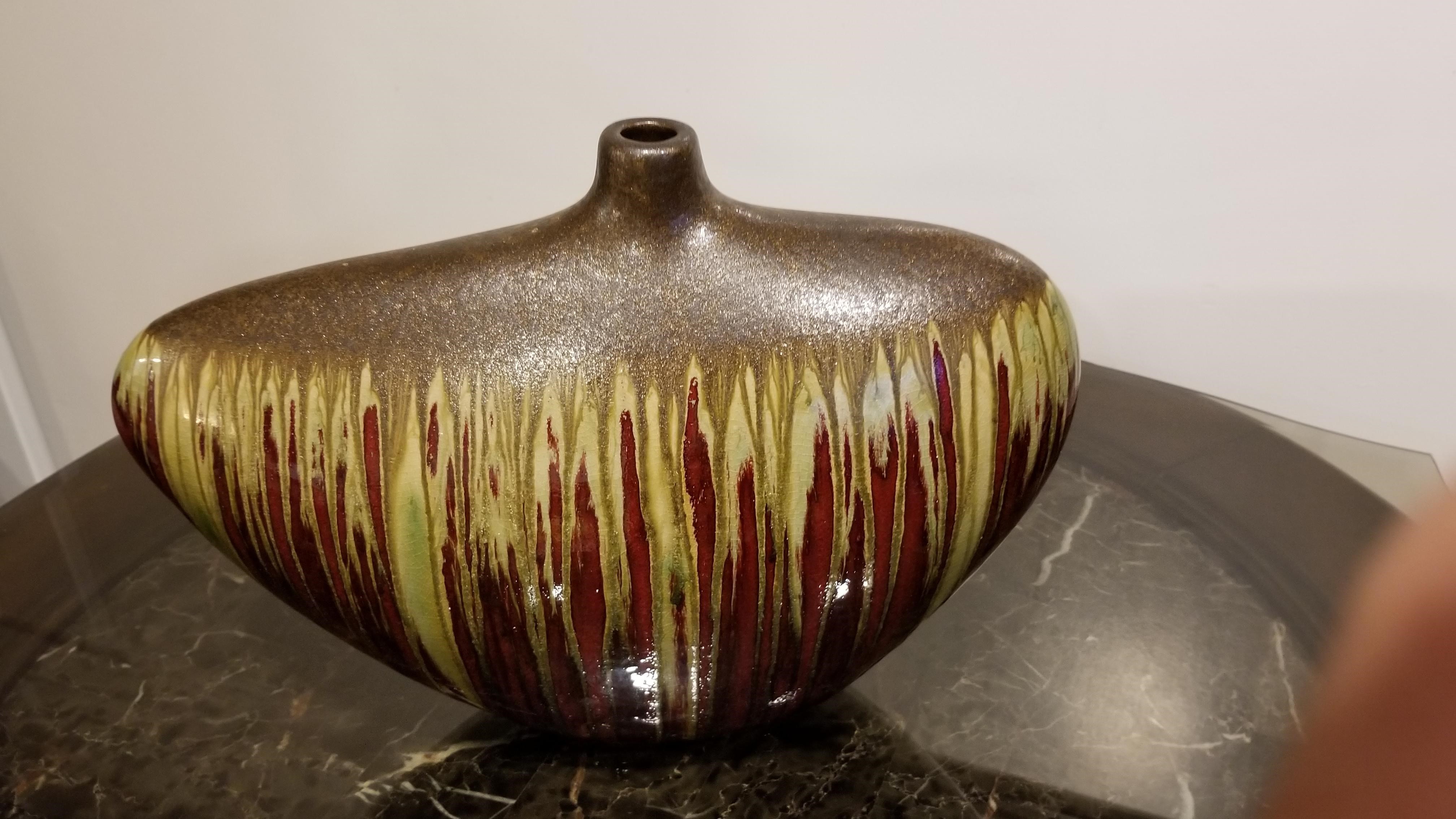 Unique Drip Glaze Ceramic Vase
