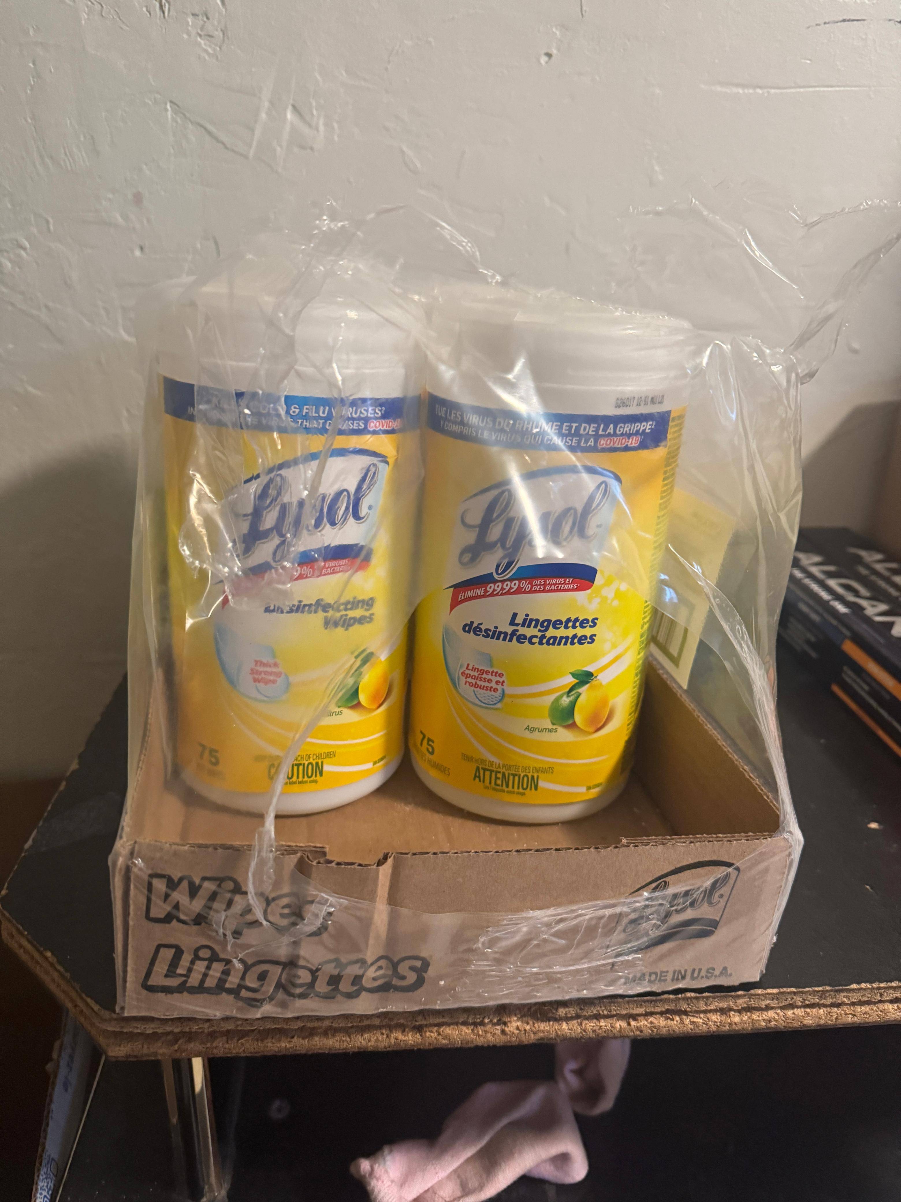 Lysol Disinfecting Wipes - Citrus - 4x 75ct