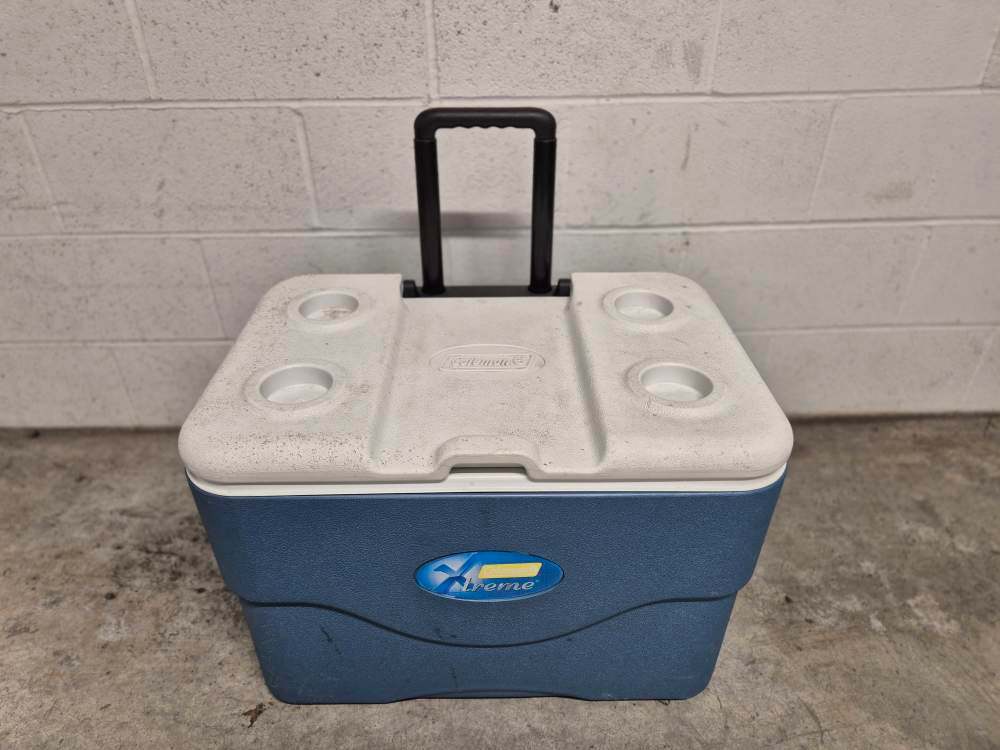 Coleman Rolling Cooler / Ice Box – Moving Sale