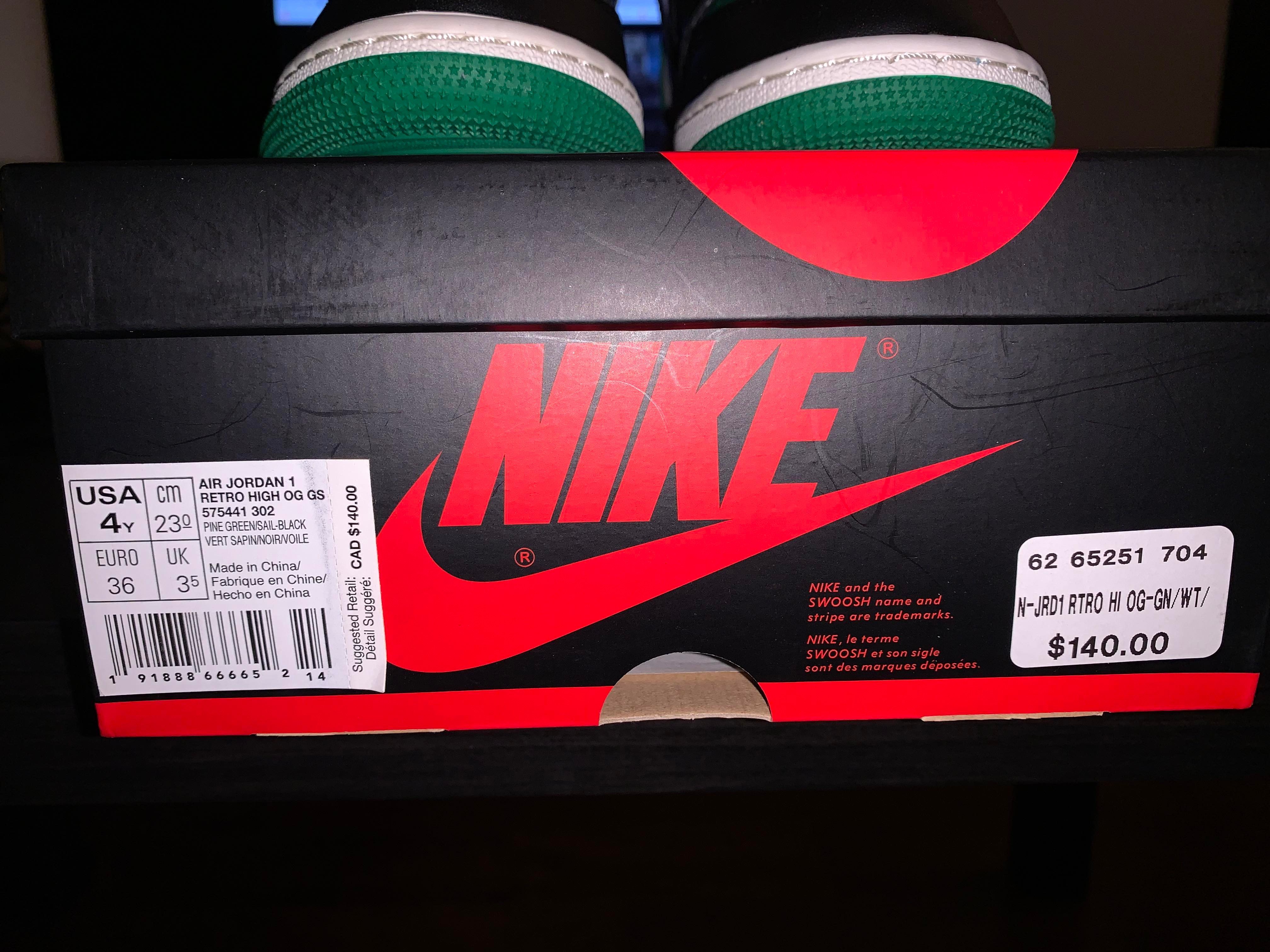 Jordan 1 Retro High Pine Green (GS) - photo 2