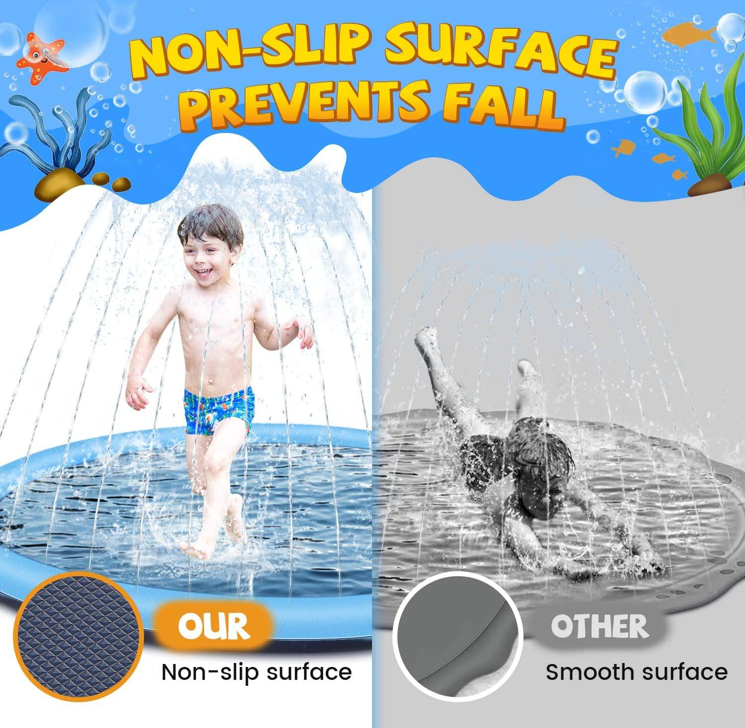 Splash Pad for Kids and Dogs,97'' - photo 3