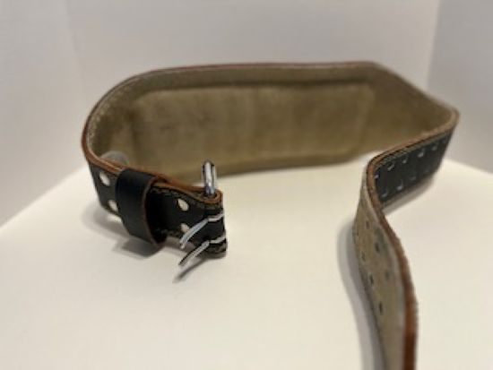 Harbinger, Black Weight Lifting Leather Belt 6”,  Size Medium - photo 4
