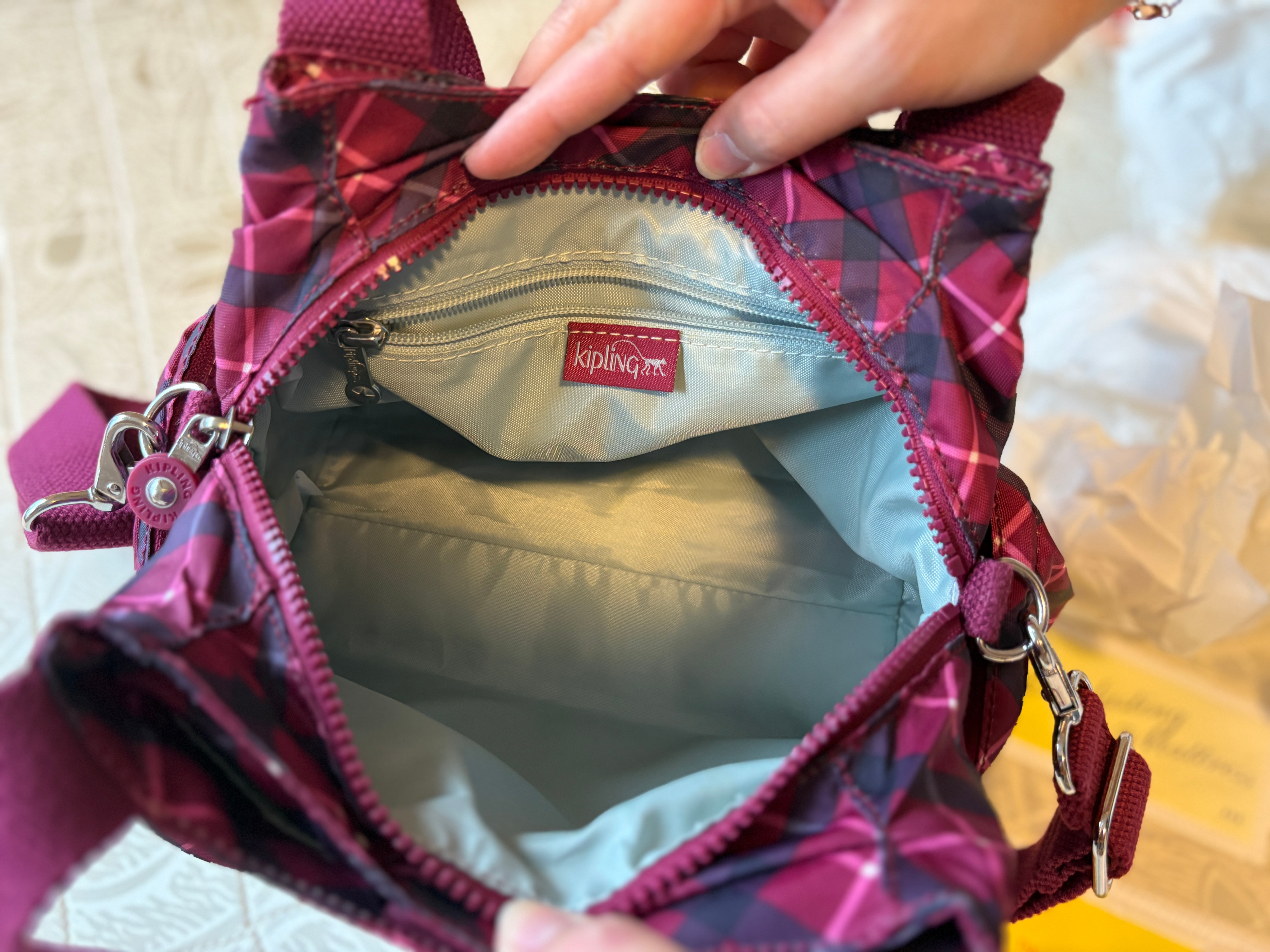 Kipling Felix Plaid Crossbody Bag - photo 3