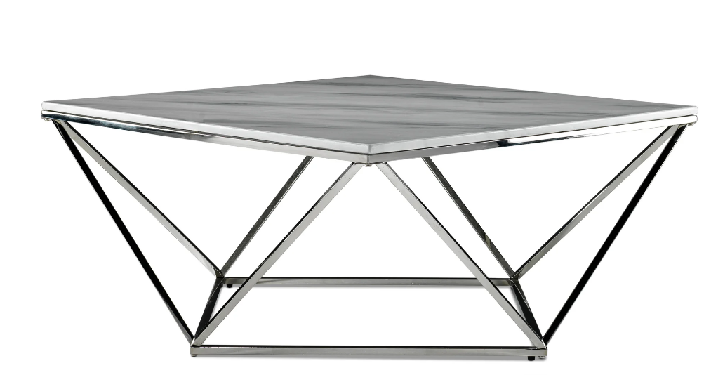 Coffee Table - Marble and Stainless Steel - photo 3