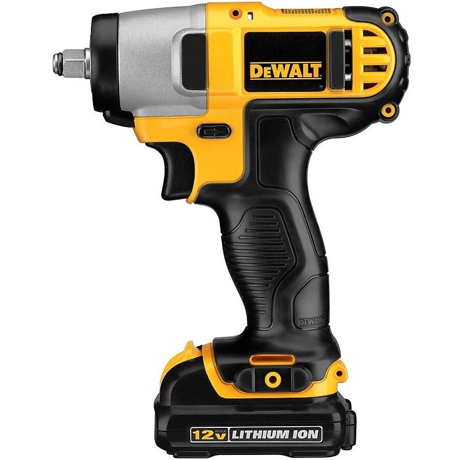 DEWALT 12V Max 3/8" Cordless Impact Wrench Kit 2 Batts