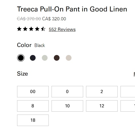 THEORY sz 4 TREECA Stretch LINEN Pants INK BLUE $370 Retail - photo 4