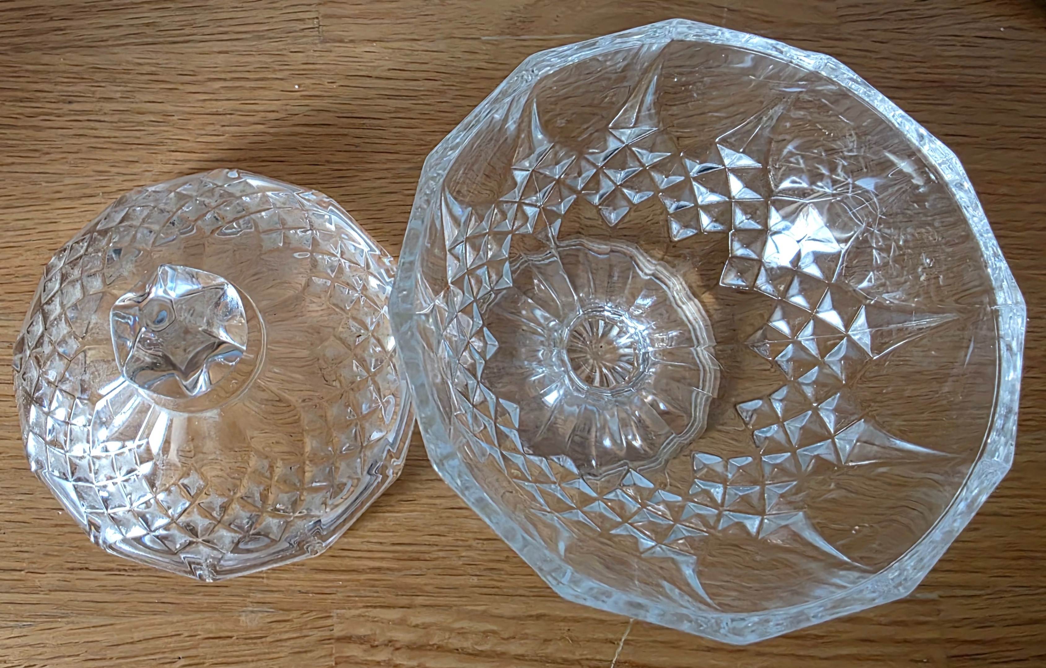 Glass Footed Candy Dish with Lid - photo 4