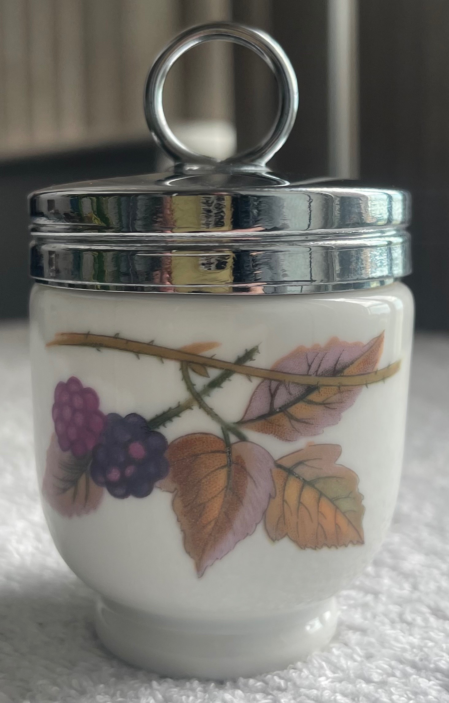 Vintage Royal Worcester Egg Coddler (Evesham Pattern) - photo 2