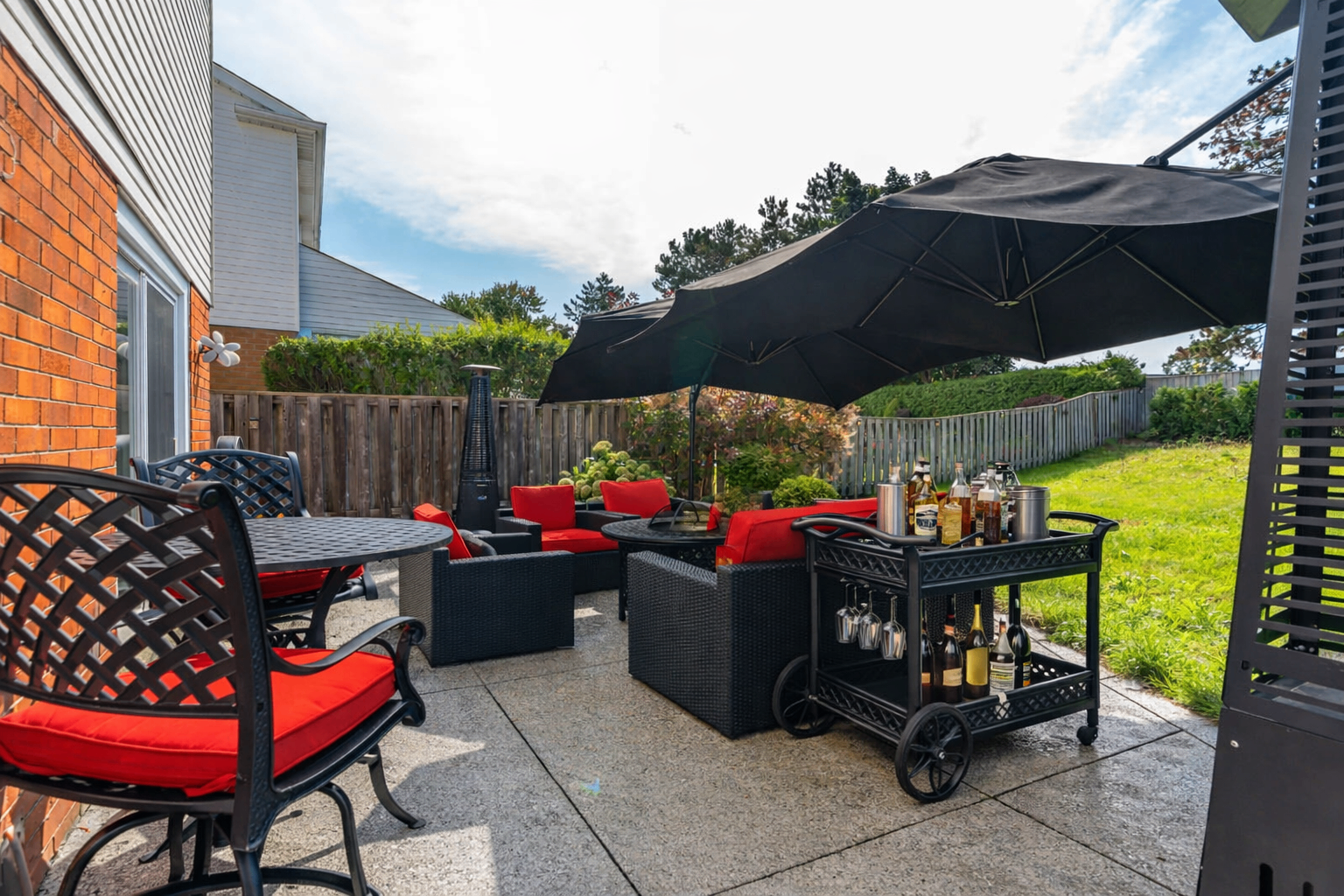 DOT “Cameron” 11‑Pc Patio Set + 48" Fire Table - photo 4