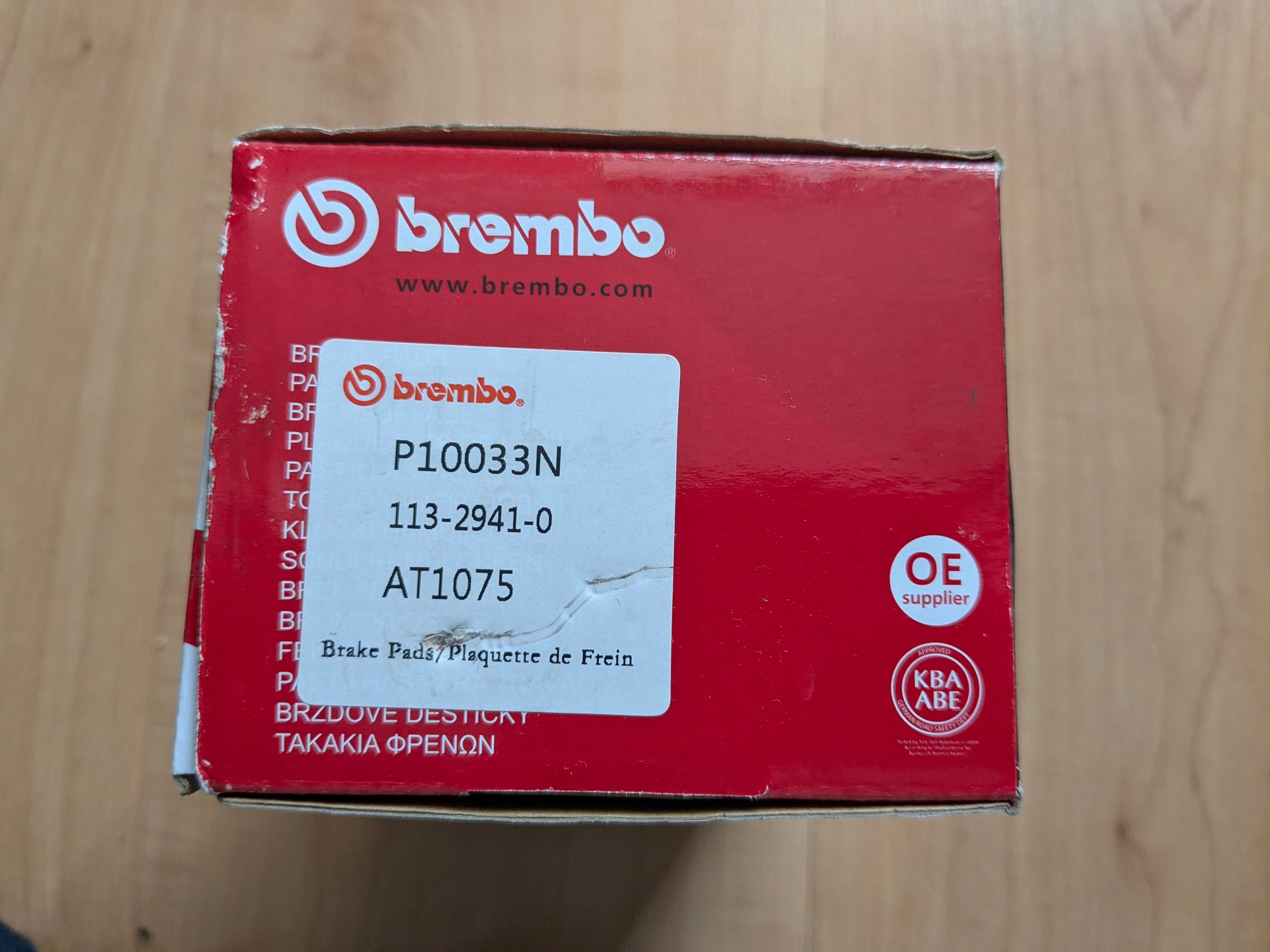 Ceramic Disc brake Pad set from Brembo P10033N (new/inbox) - photo 2