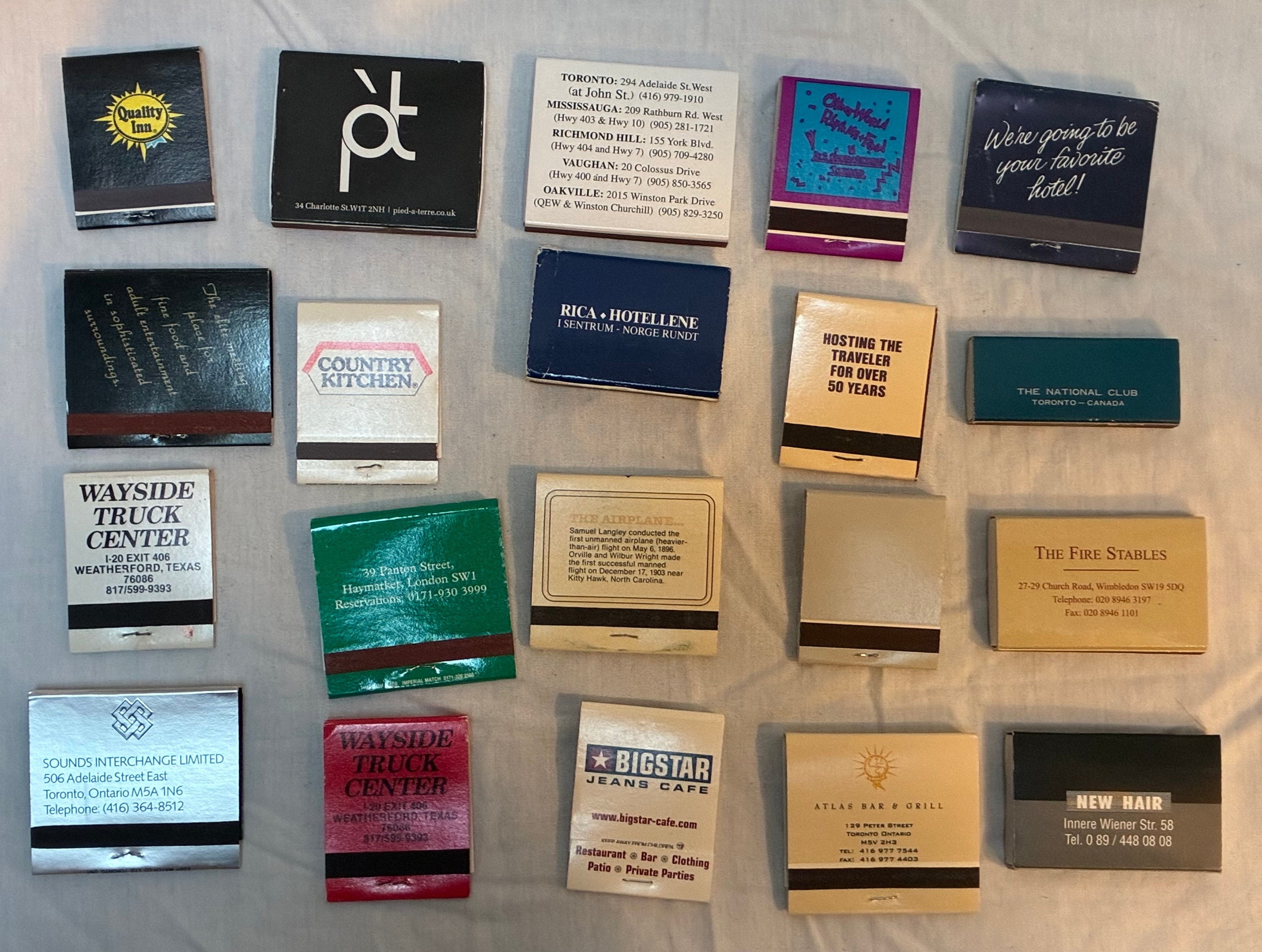 20 Vintage Collectable Matches, Matchbooks - photo 2