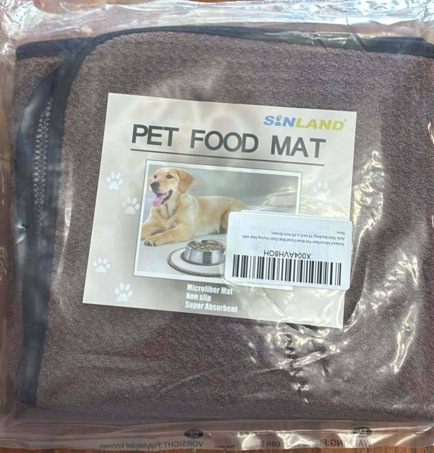 New Microfiber Pet Food Mat Non-slip Super Absorbent 14x24 Inch