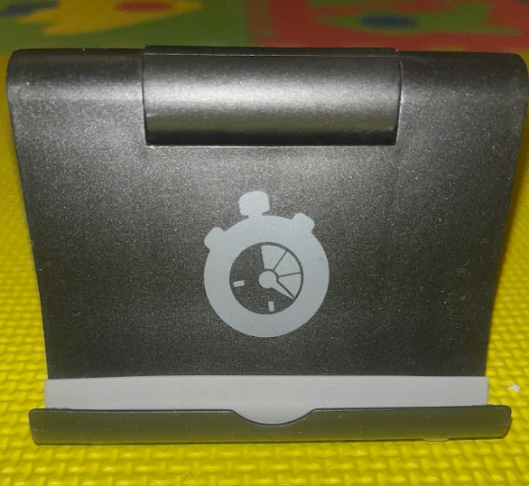 Black Phone Stand with Stopwatch Logo - photo 3