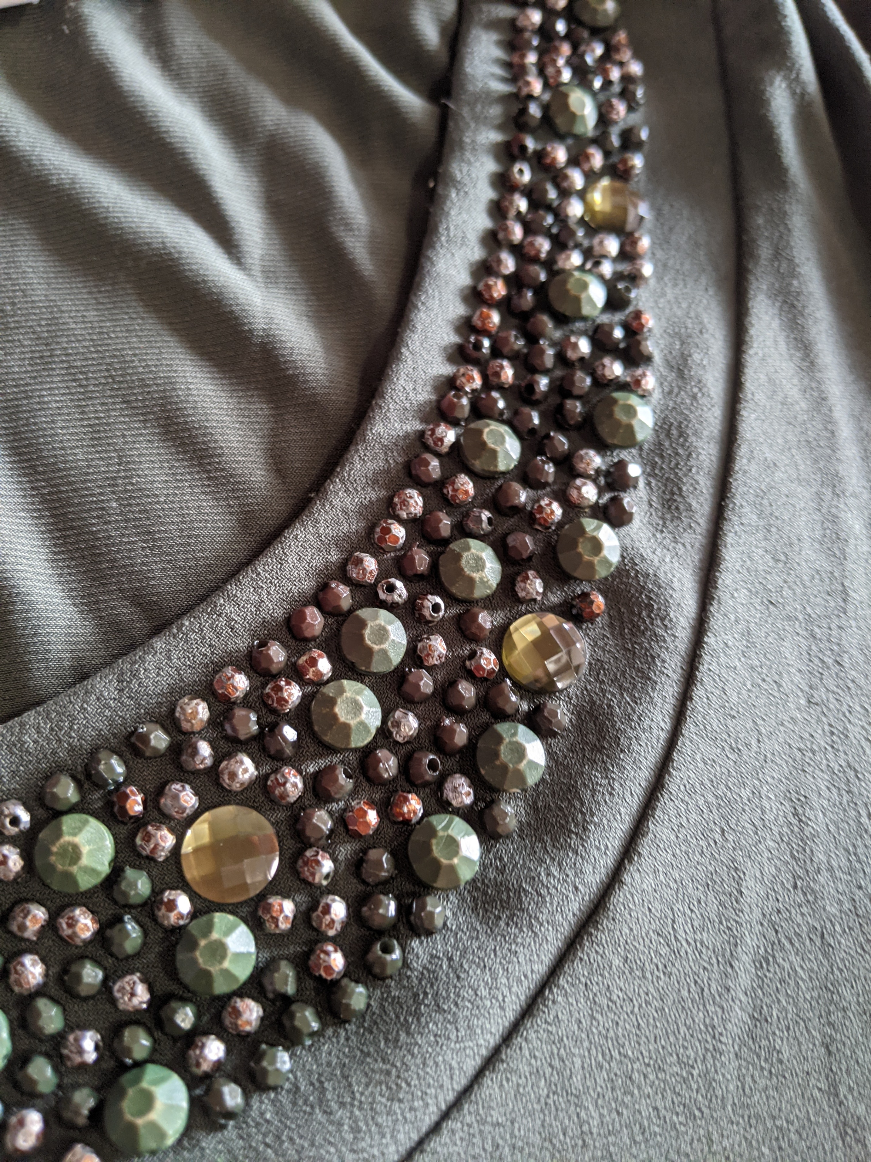 Green embellished top - photo 5