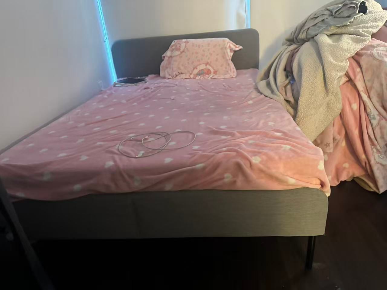 SLATTUM upholstered bed frame