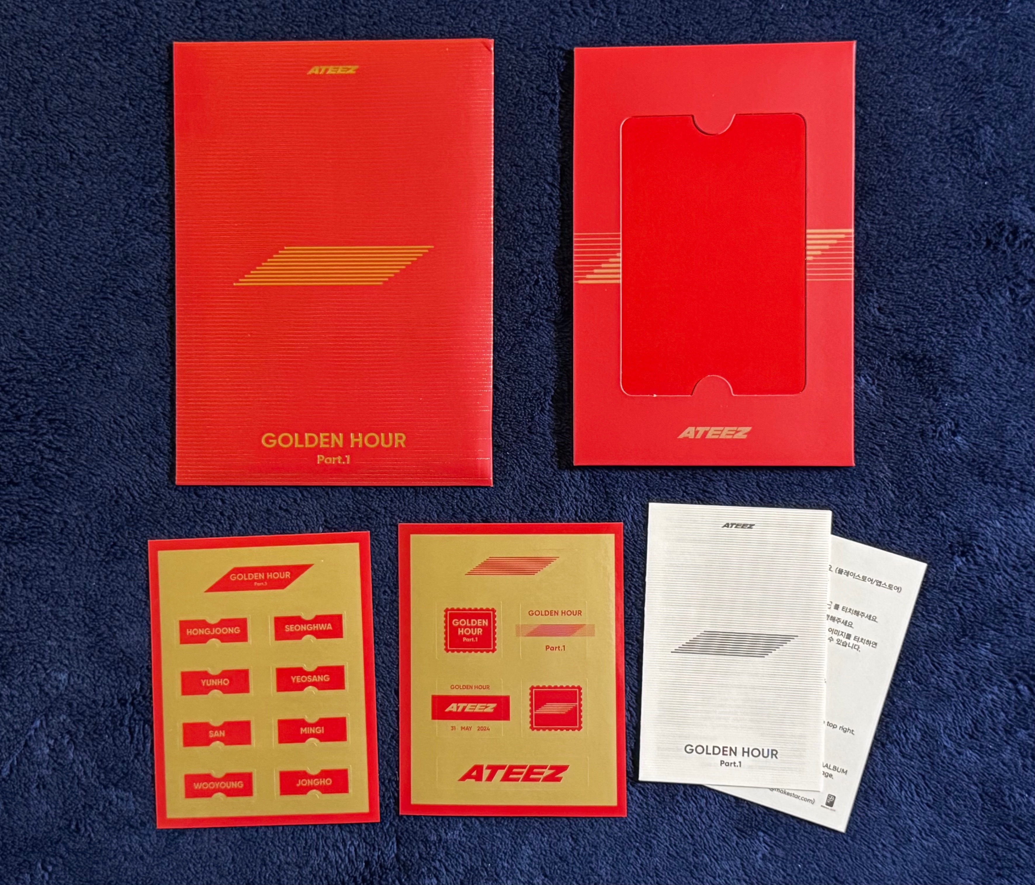 ATEEZ "Golden Hour : Part.1" POCA albums (INCLUSIONS ONLY) - photo 4