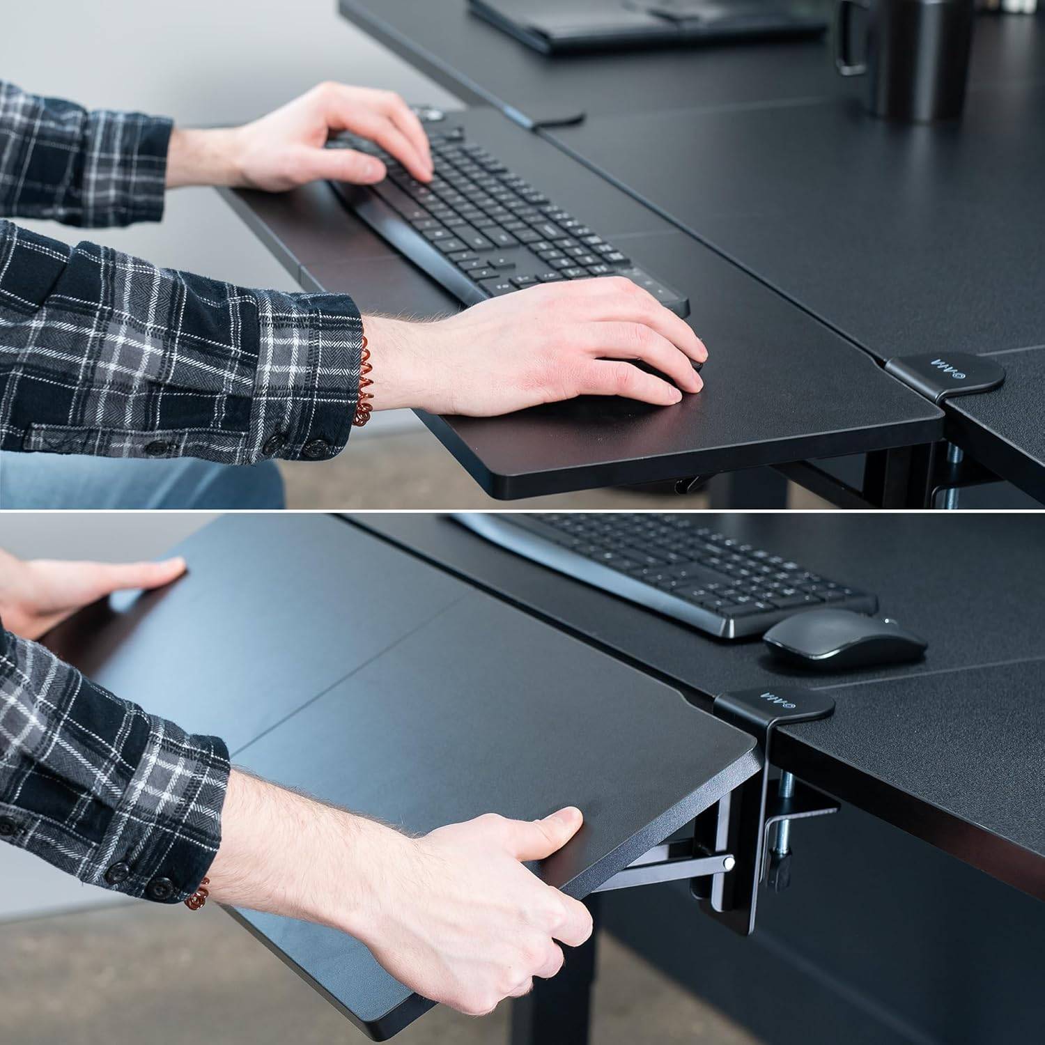 New VIVO Clamp-on 30 x 12 inch Foldable Desk Extender
