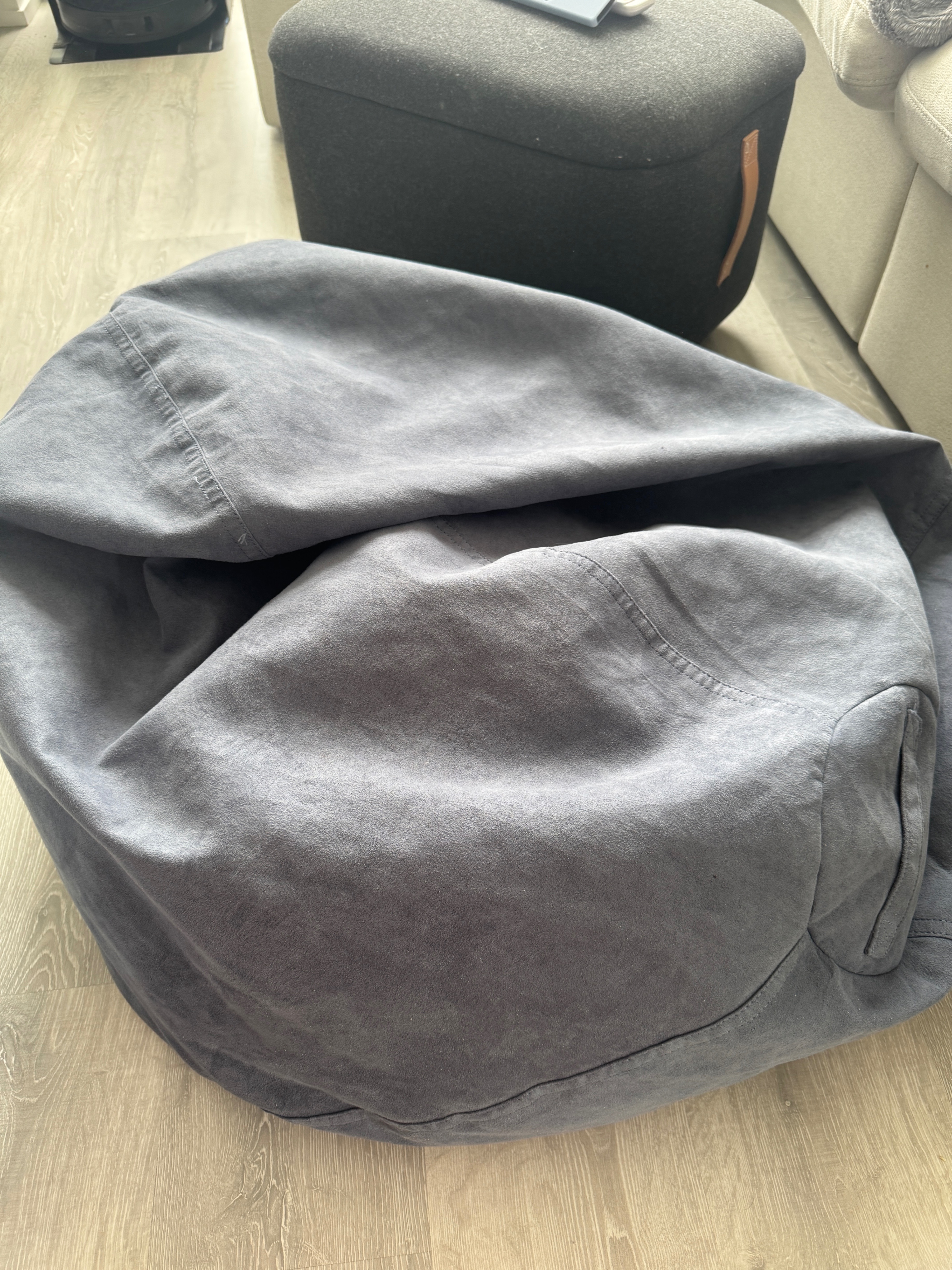 Comfy Grey blue Bean Bag – Great Condition