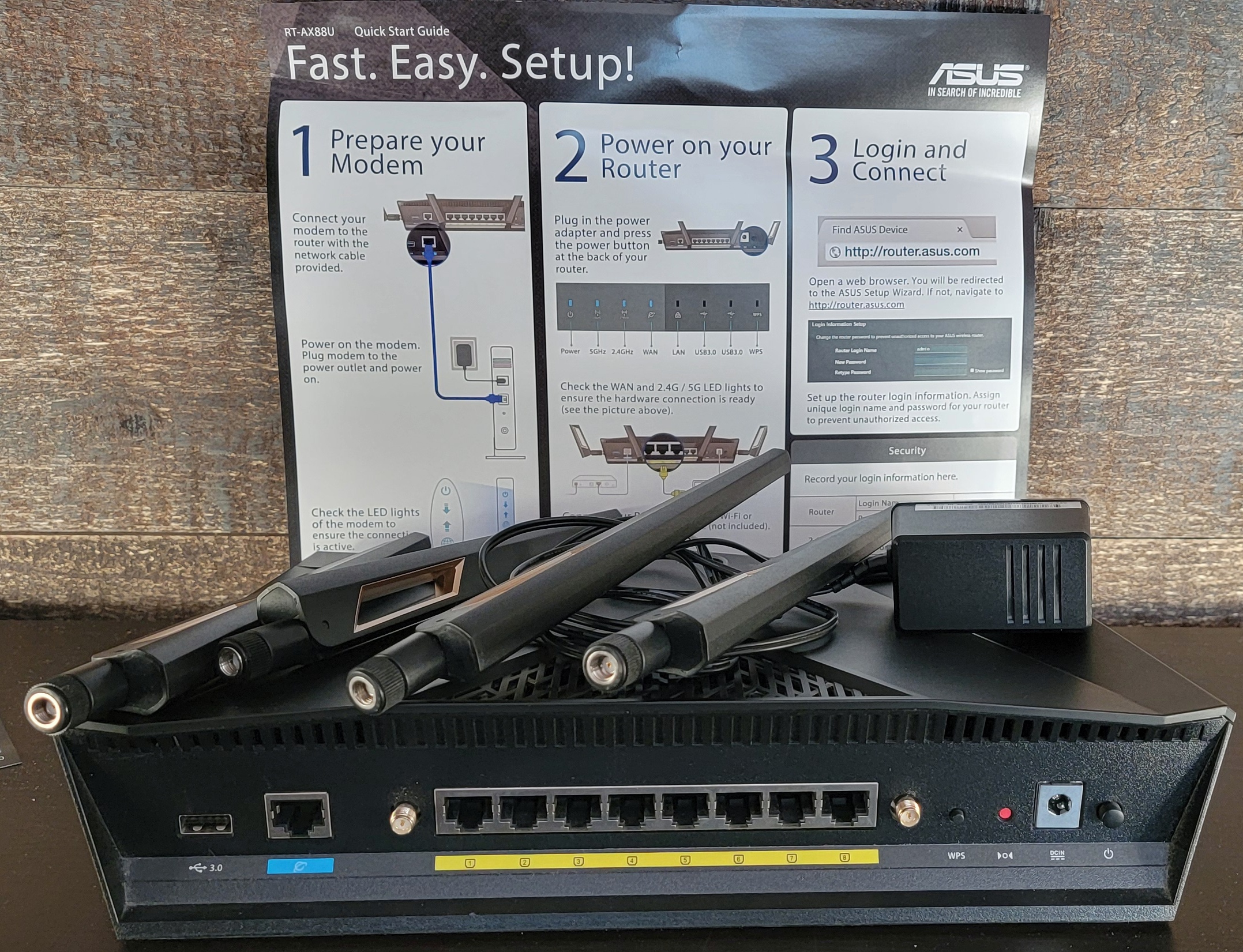 Wireless router Asus RT-AX88U 8 port - photo 4